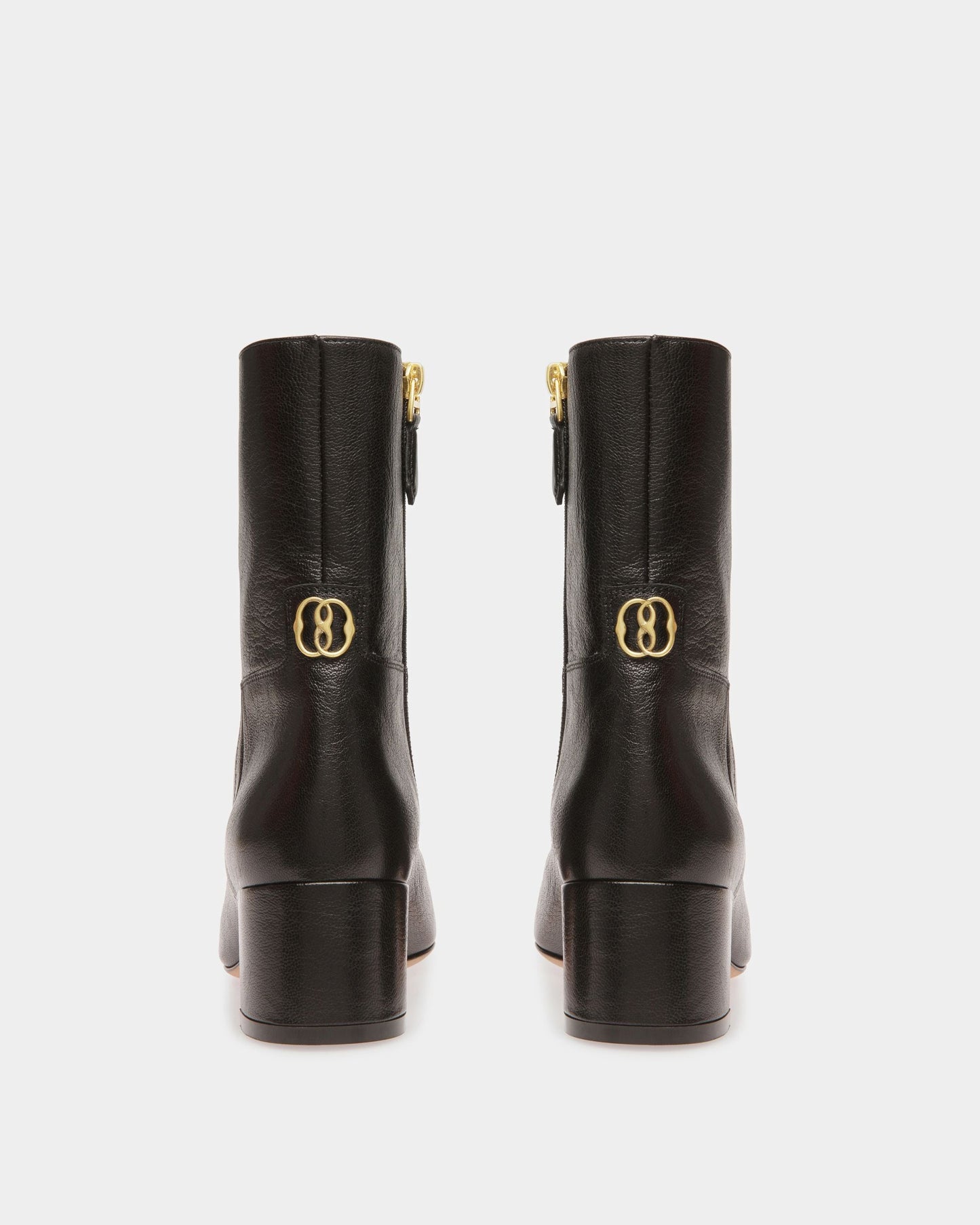 Otavine 50 | Women's Booties | Black Leather | Bally | Still Life 3/4 Back