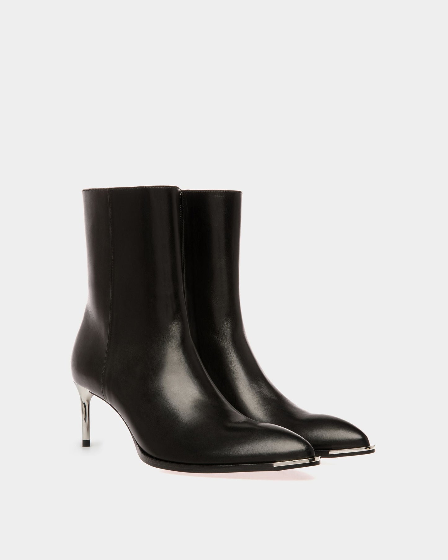 Hannika | Women's Boots |Black Leather | Bally | Still Life 3/4 Front