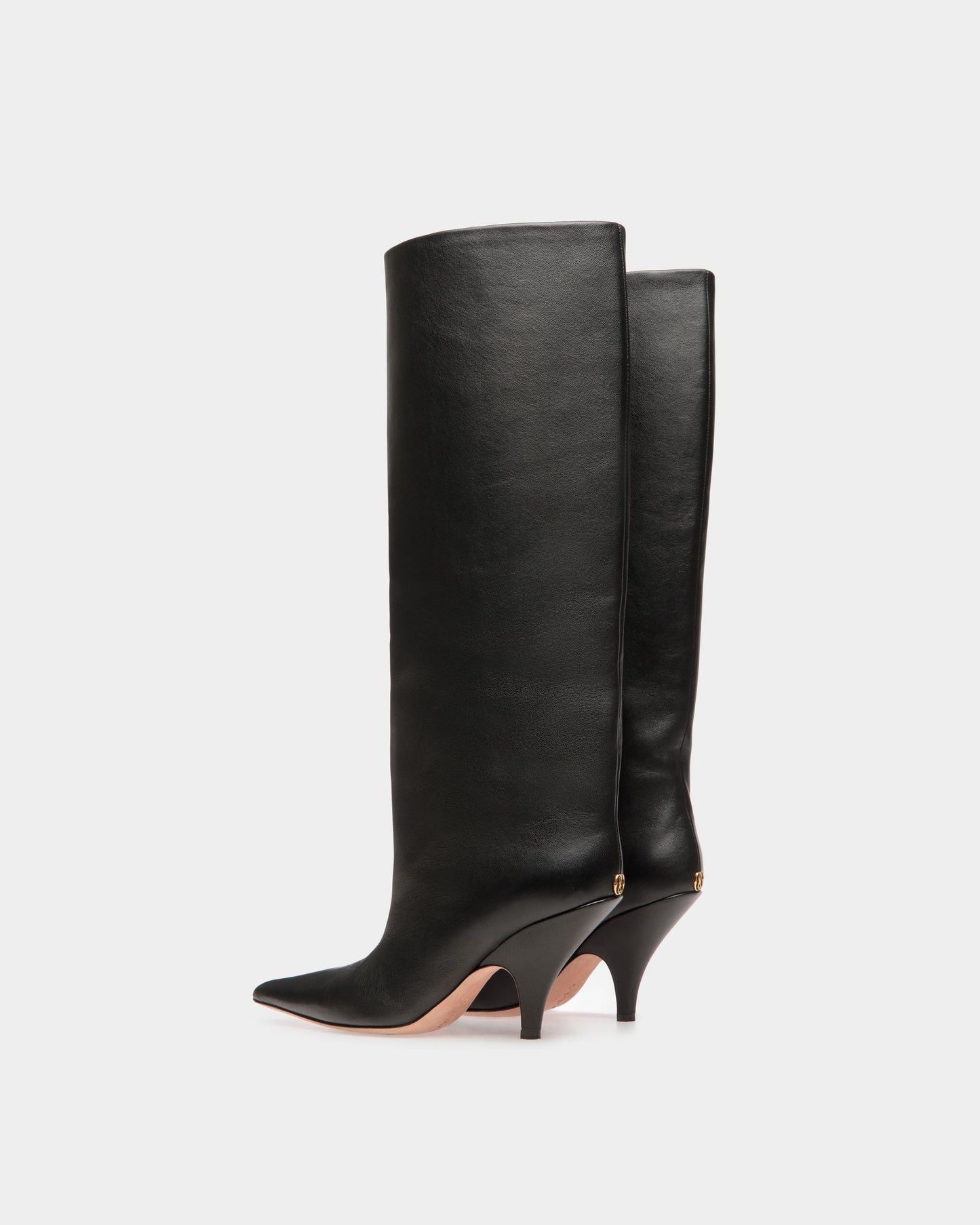 Kika | Women's Boots | Black Leather | Bally | Still Life 3/4 Back