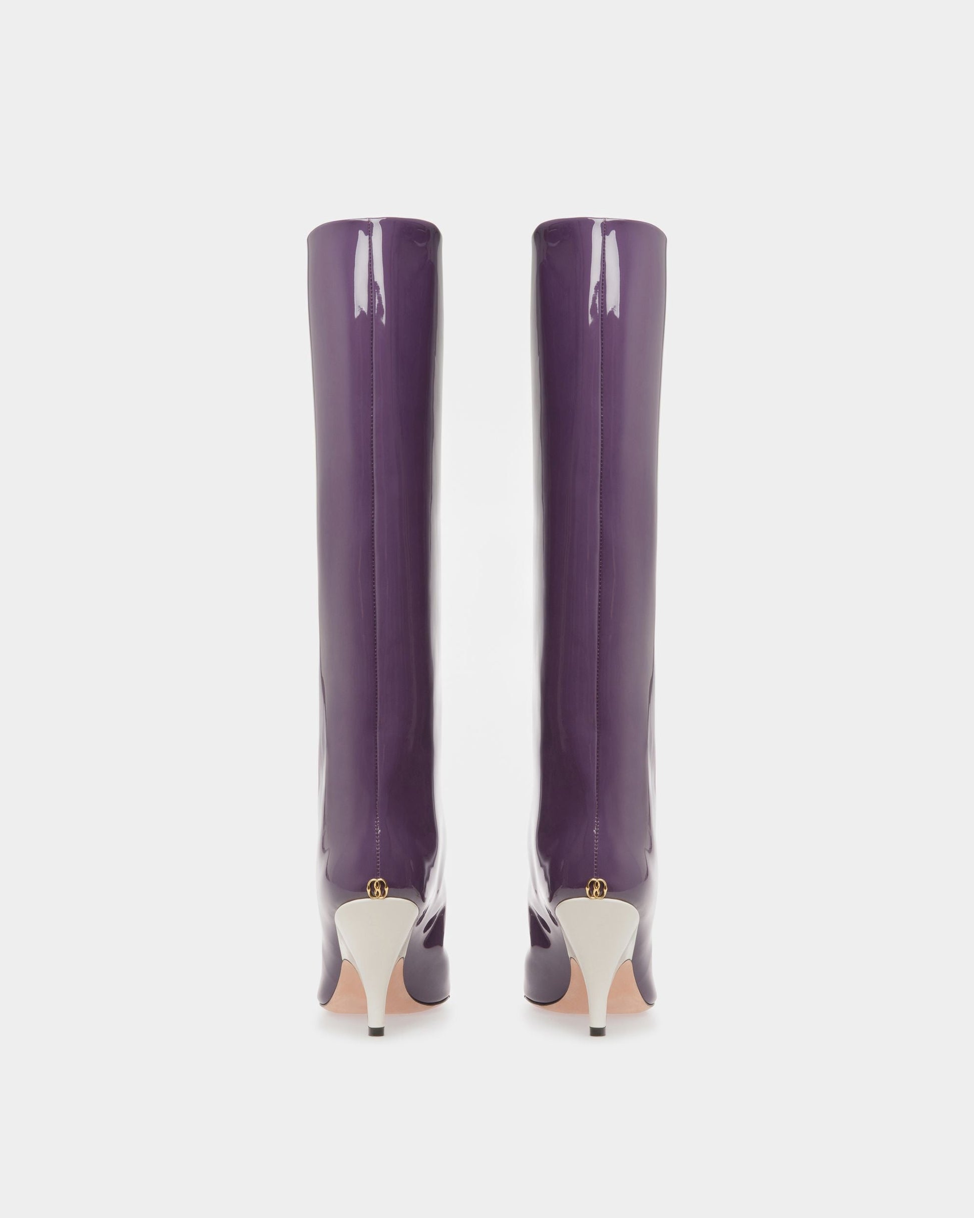 Kika | Women's Boots | Orchid Leather | Bally | Still Life 3/4 Back