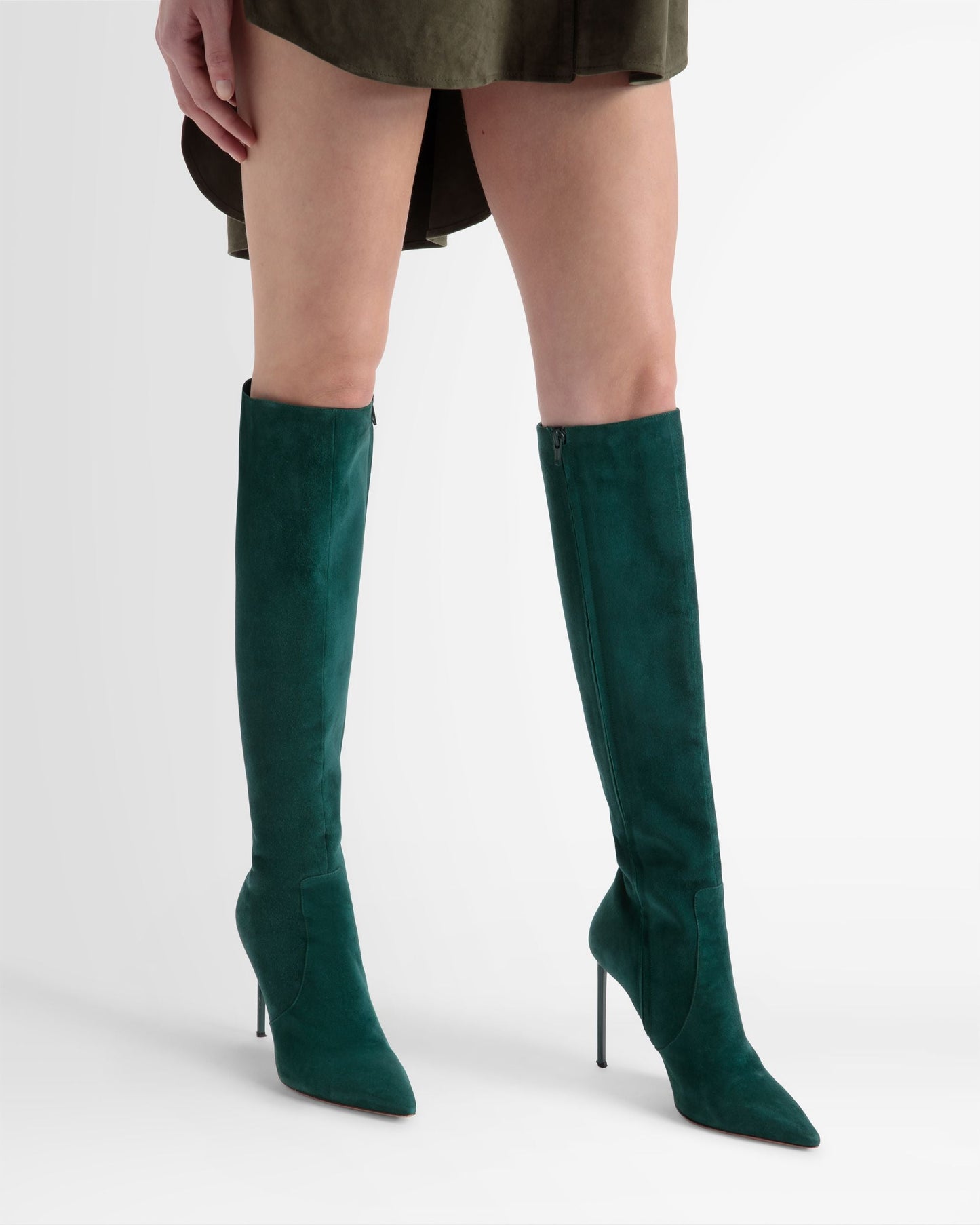 Block Boot In Suede