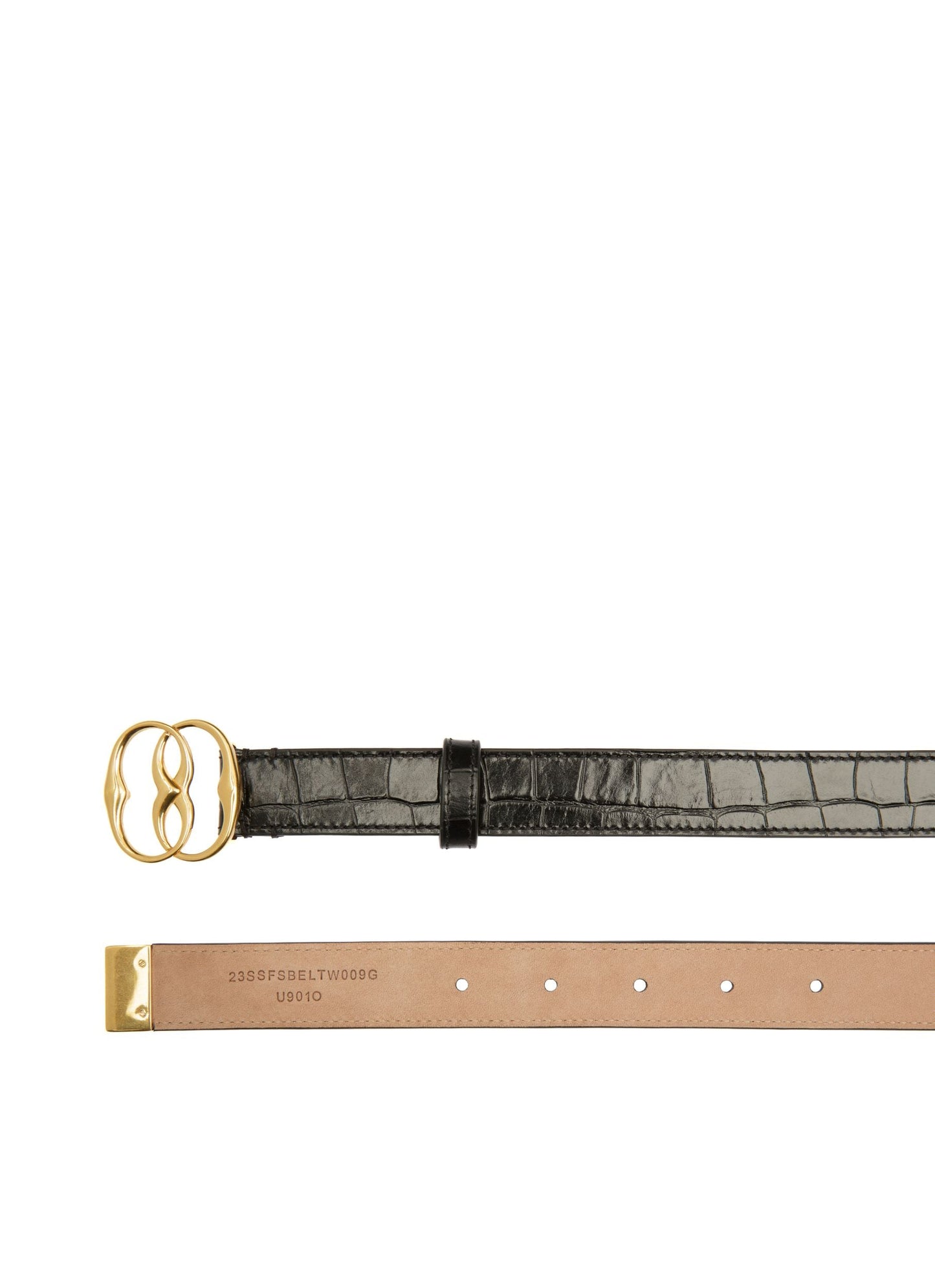 Emblem Crocodile Embossed 25mm Belt