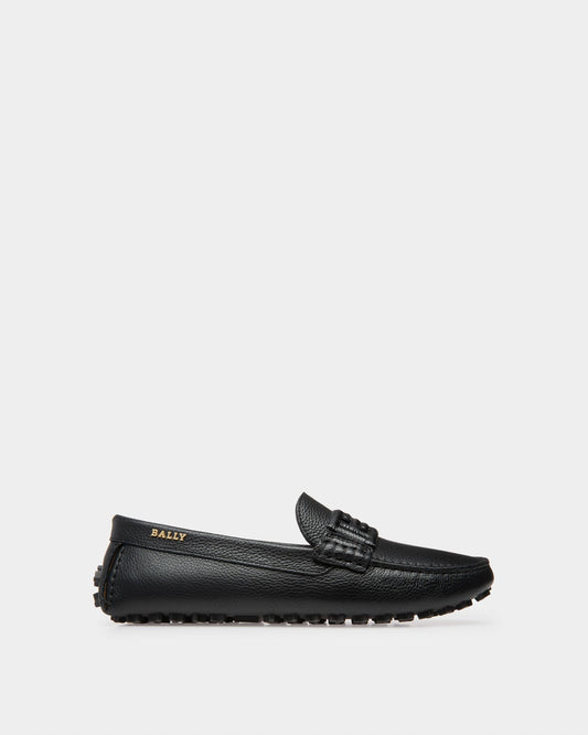 Leyla Leather Drivers In Black