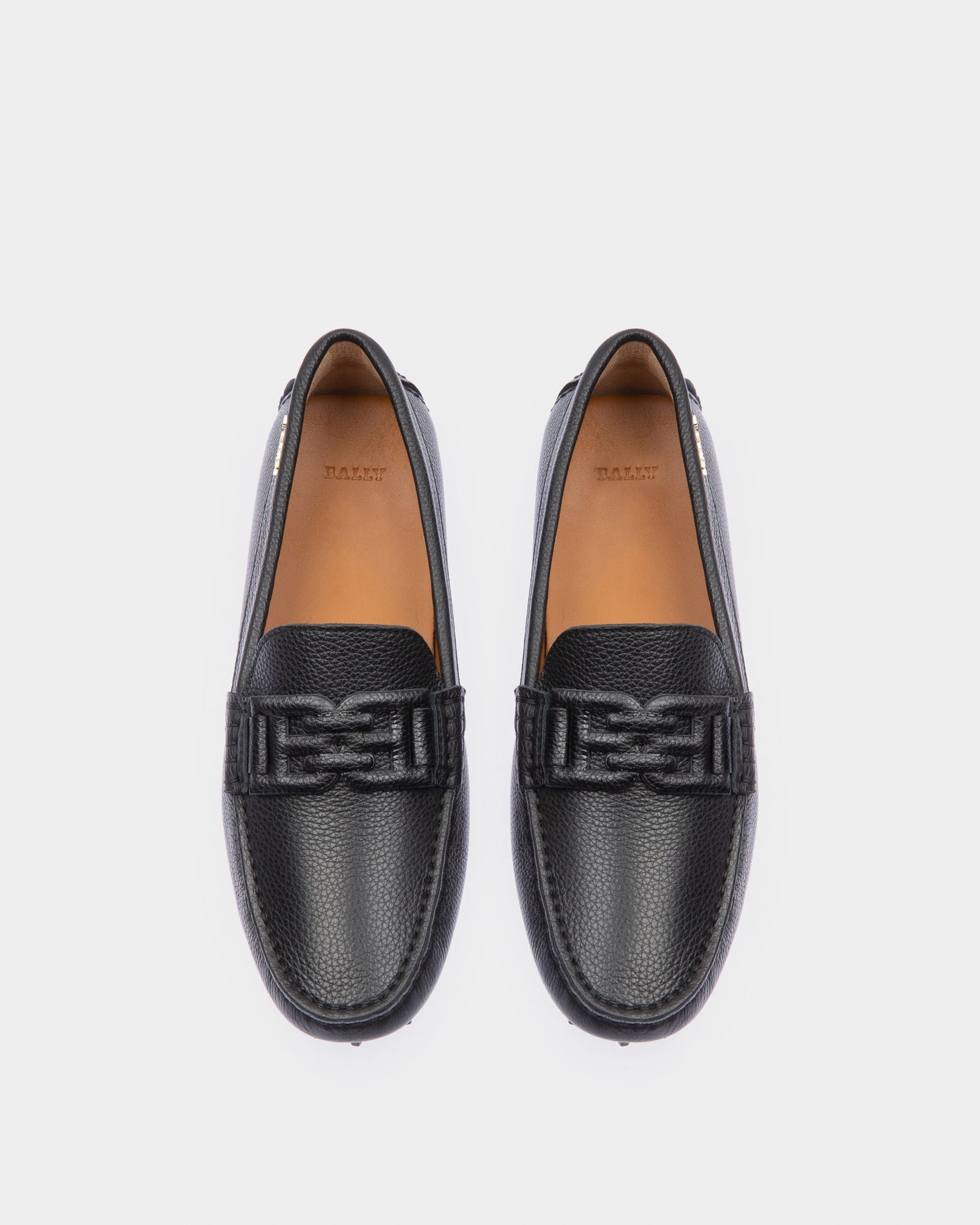 Leyla Leather Drivers In Black