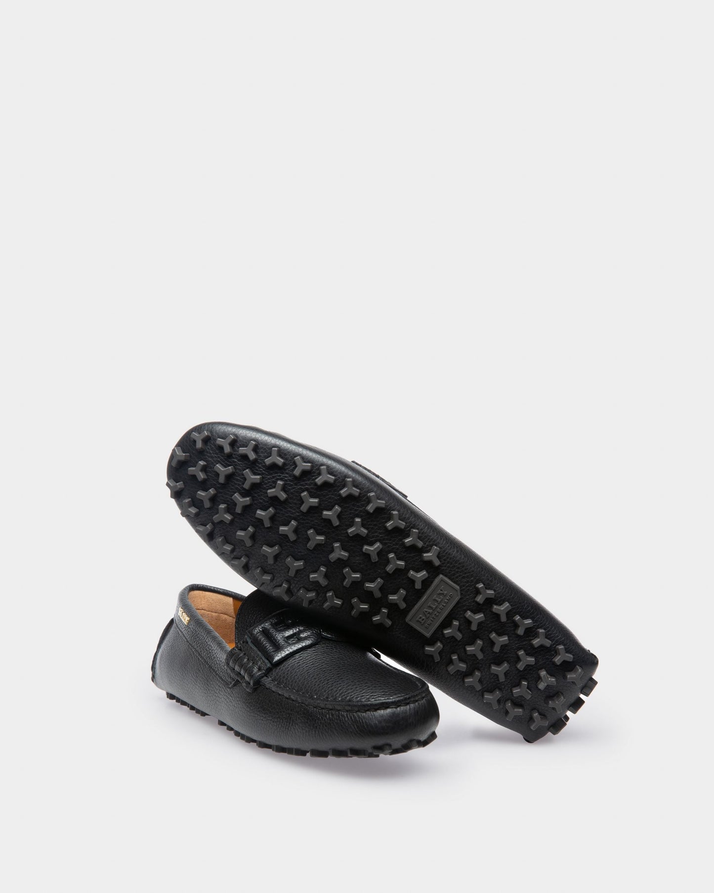 Leyla Leather Drivers In Black