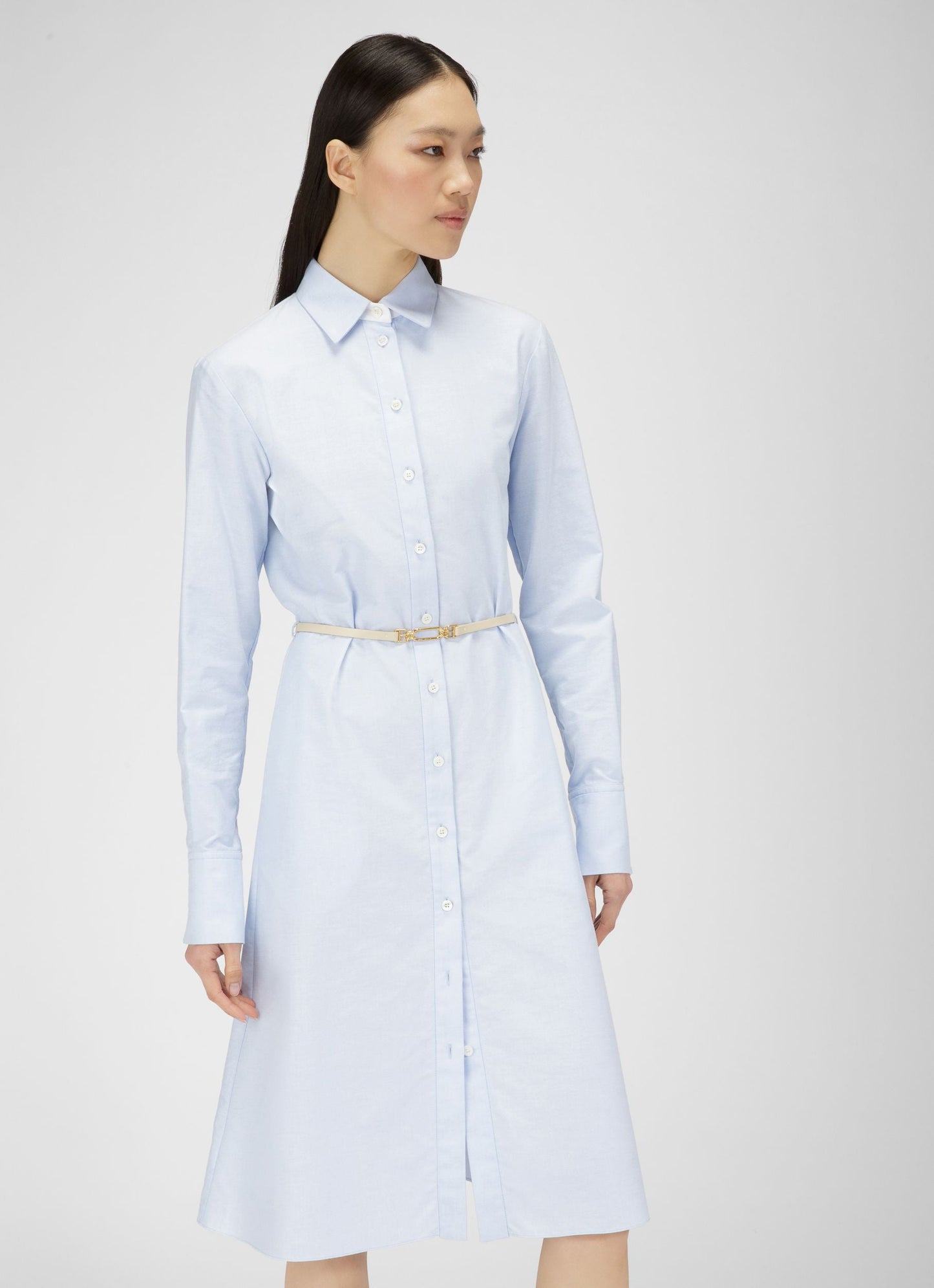 Cotton Dress In Light Blue
