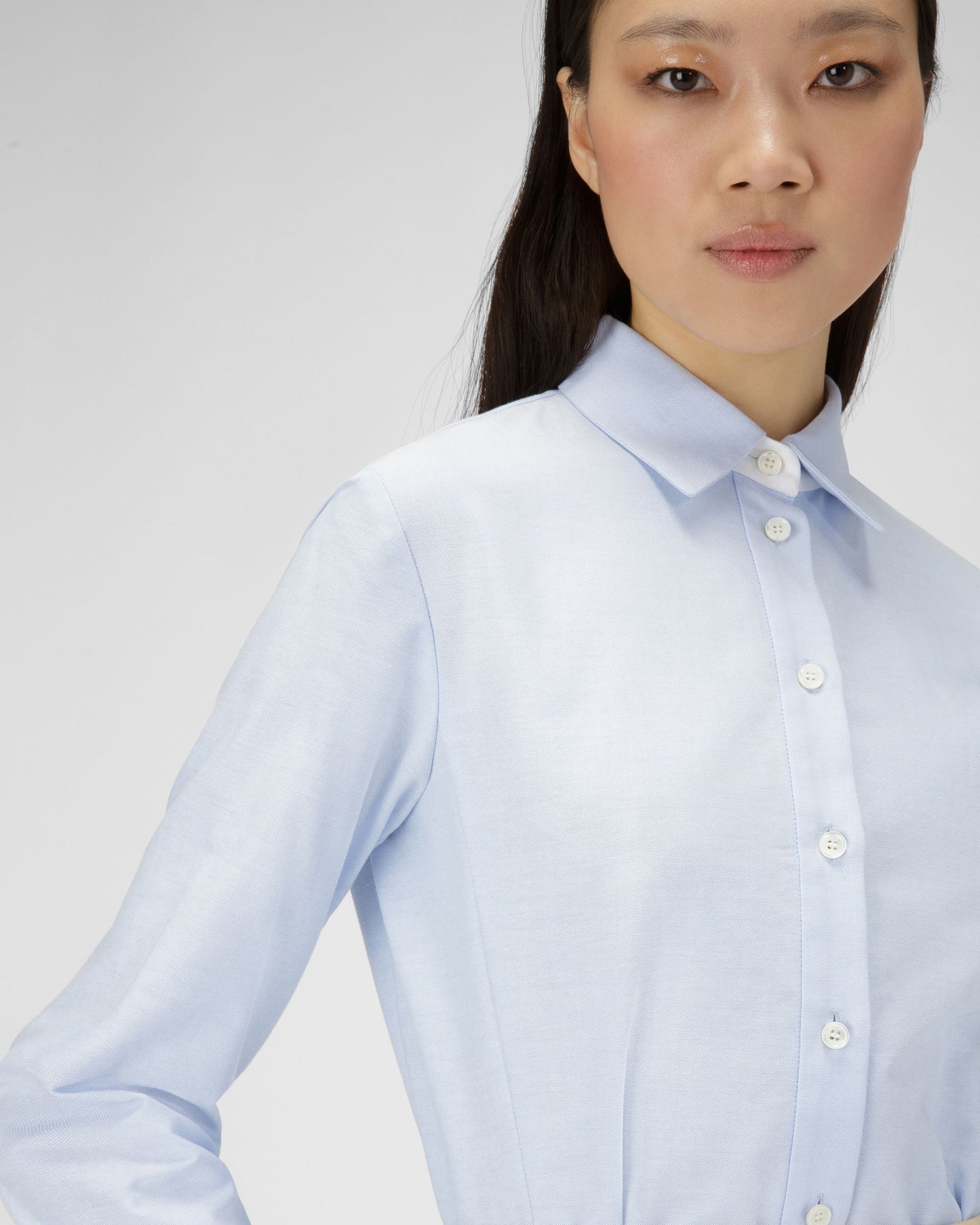 Cotton Dress In Light Blue