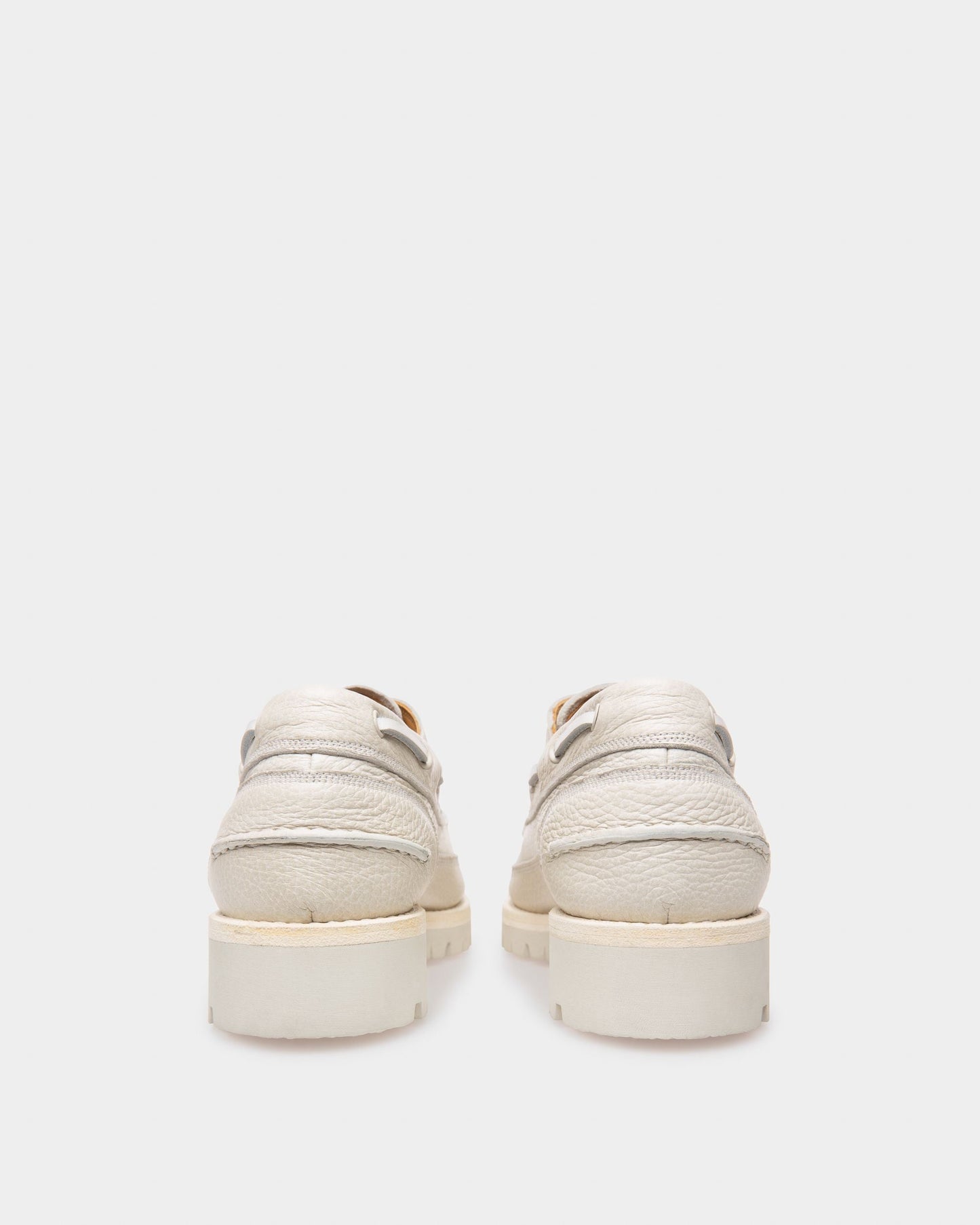 Trendal Leather Moccasin In Denty White