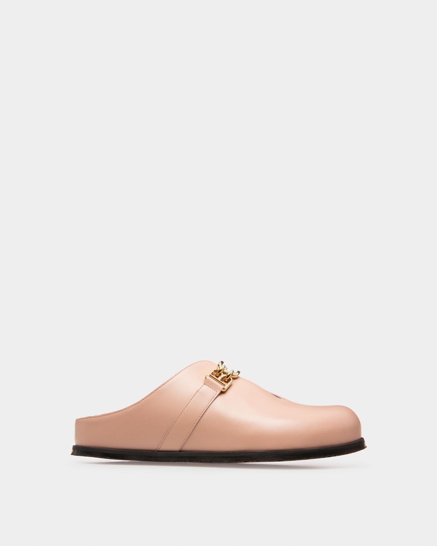 Francine Leather Slippers In Pink
