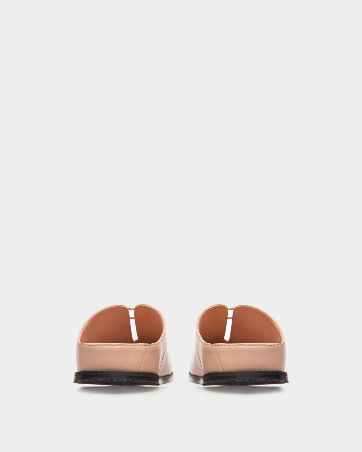 Francine Leather Slippers In Pink