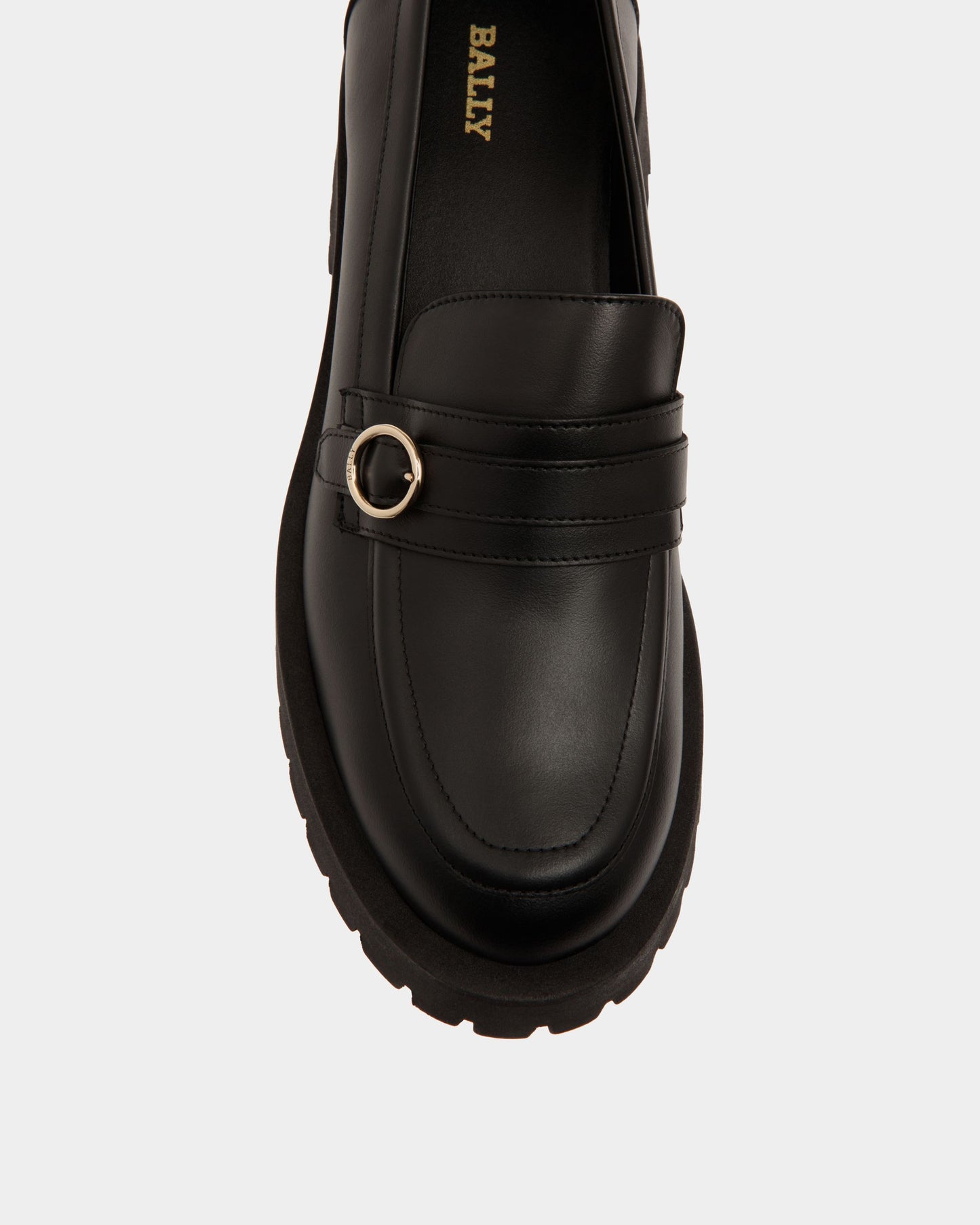 Moccasin in Black Leather