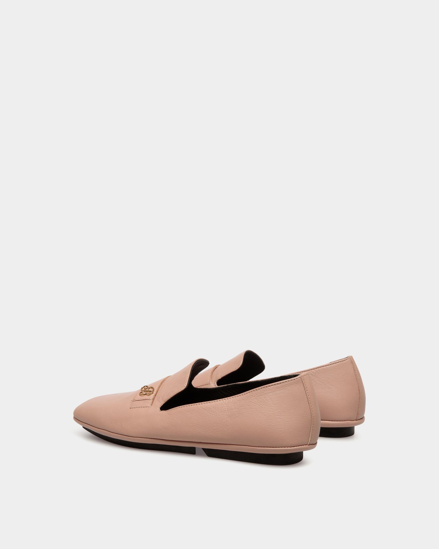 Slipper in Beige Leather