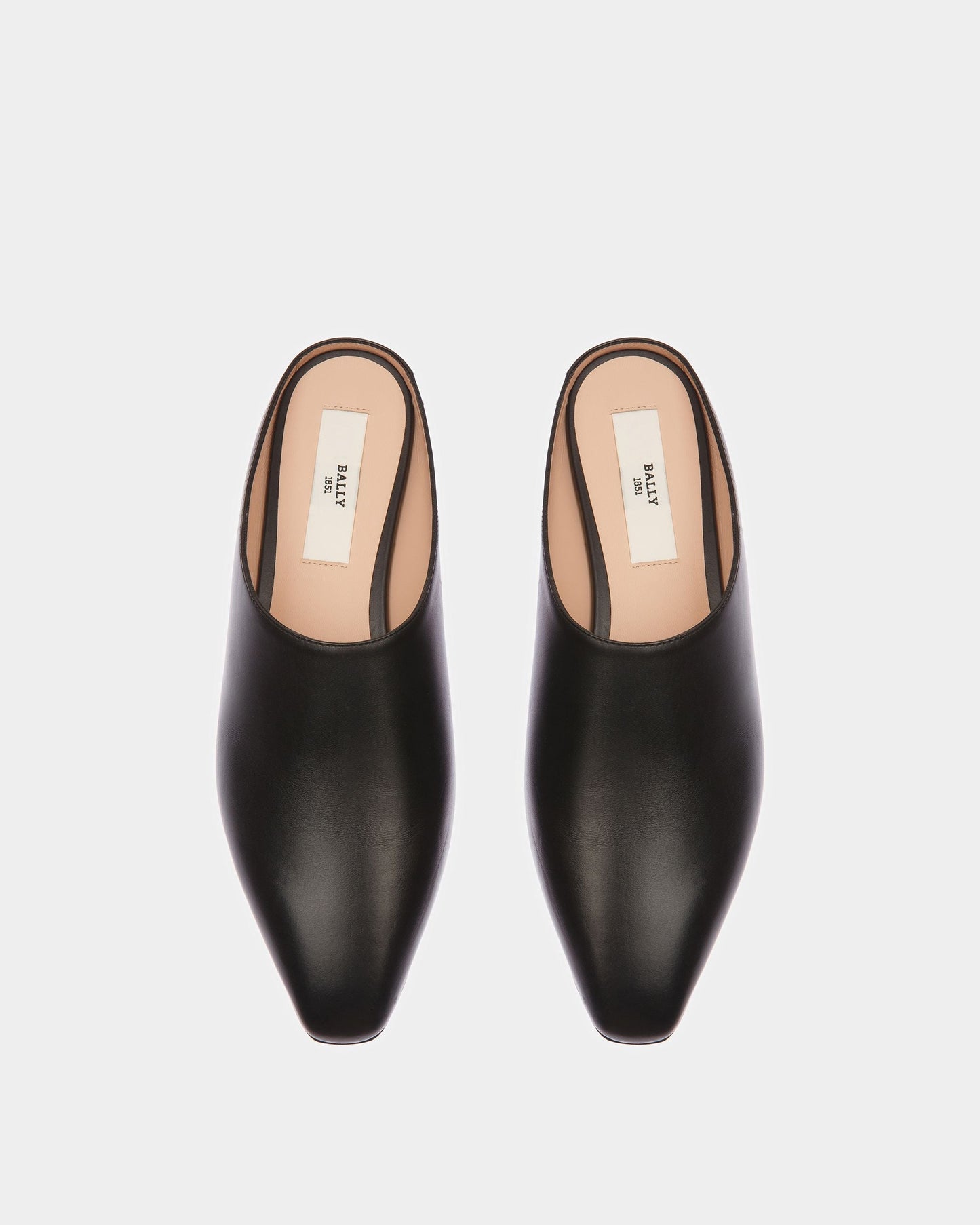 Nara Leather Flat Pumps In Black