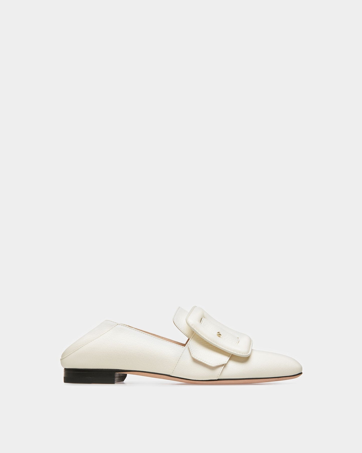 Janelle Leather Loafers In Bone