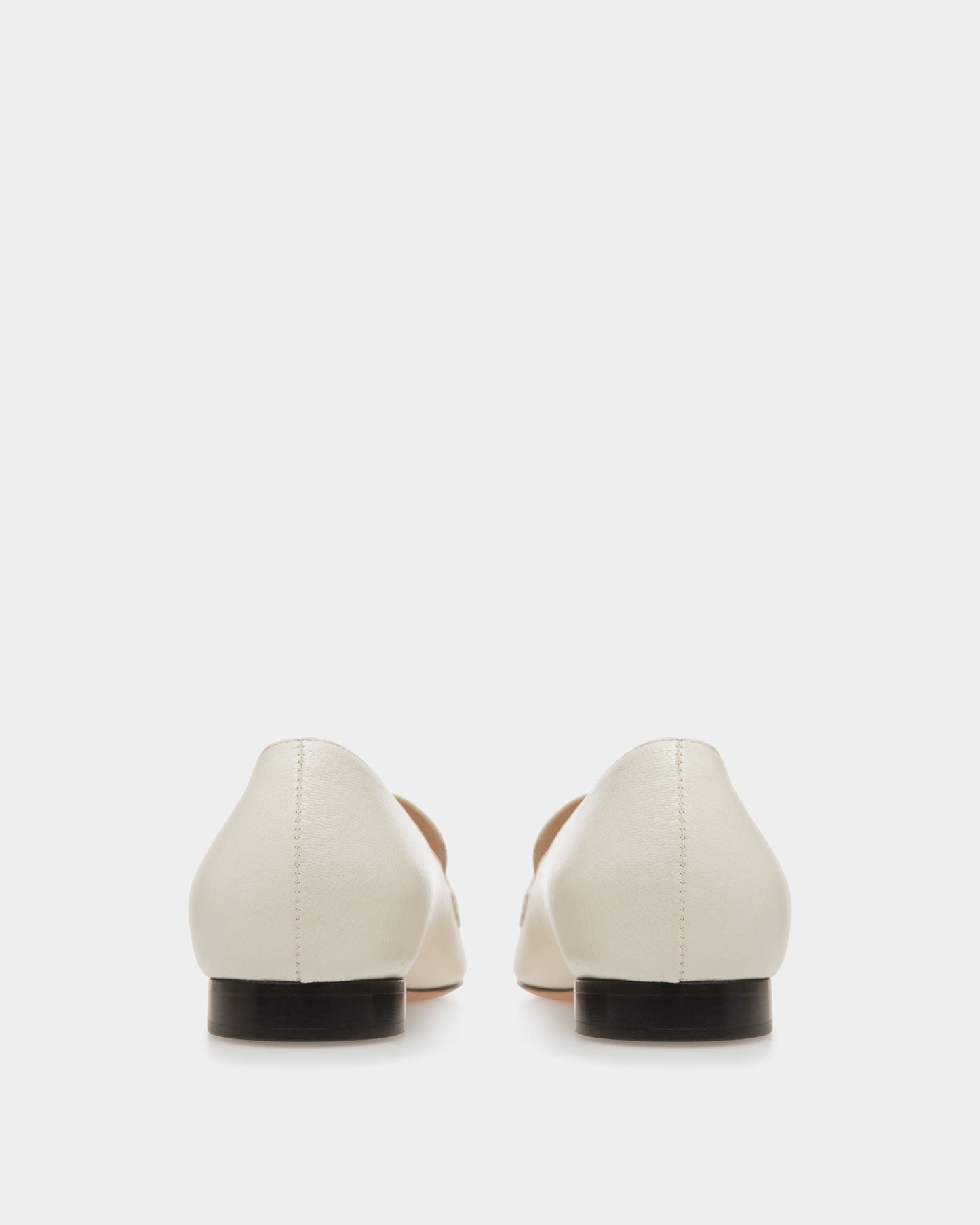 Obrien | Women's Flats | Bone Leather | Bally | Still Life 3/4 Back