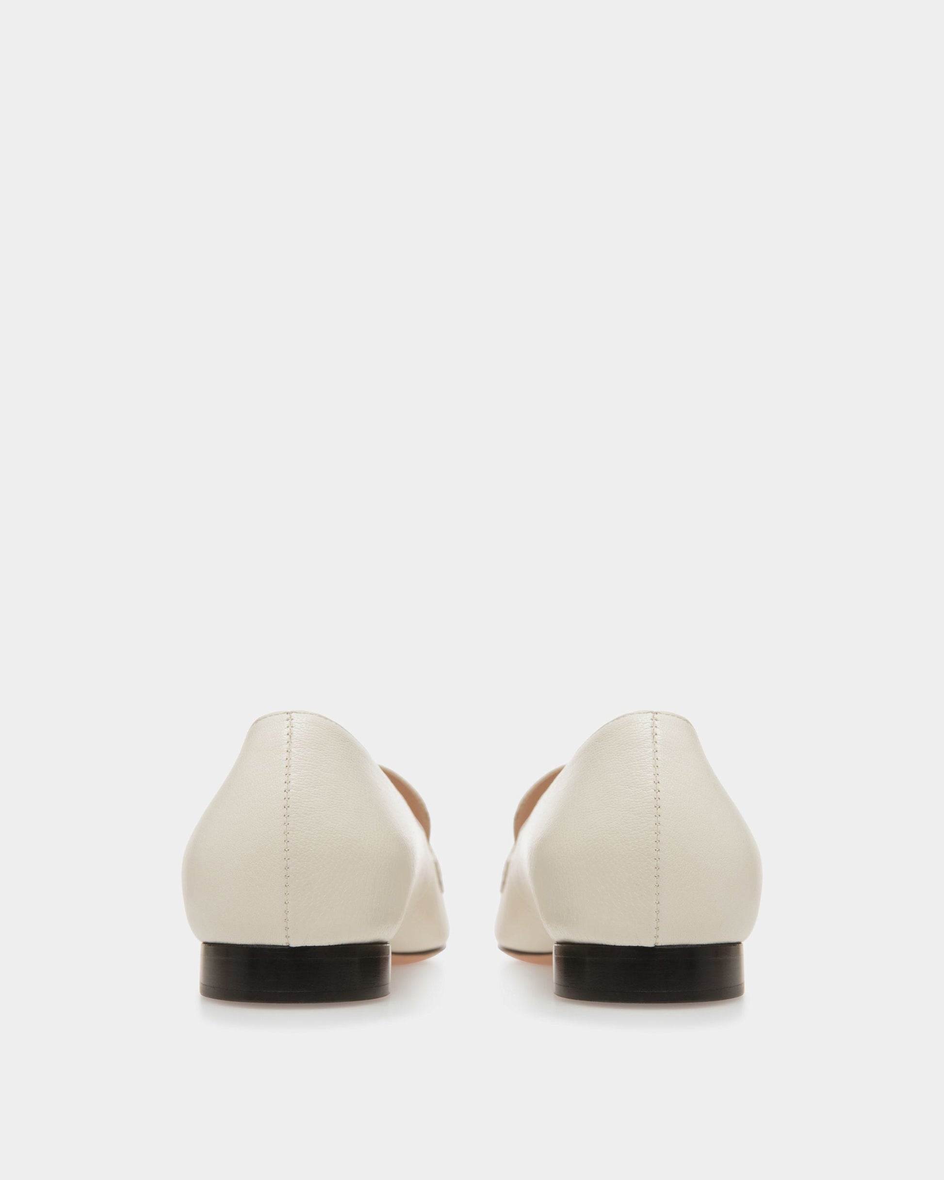 Obrien | Women's Flats | Bone Leather | Bally | Still Life 3/4 Back