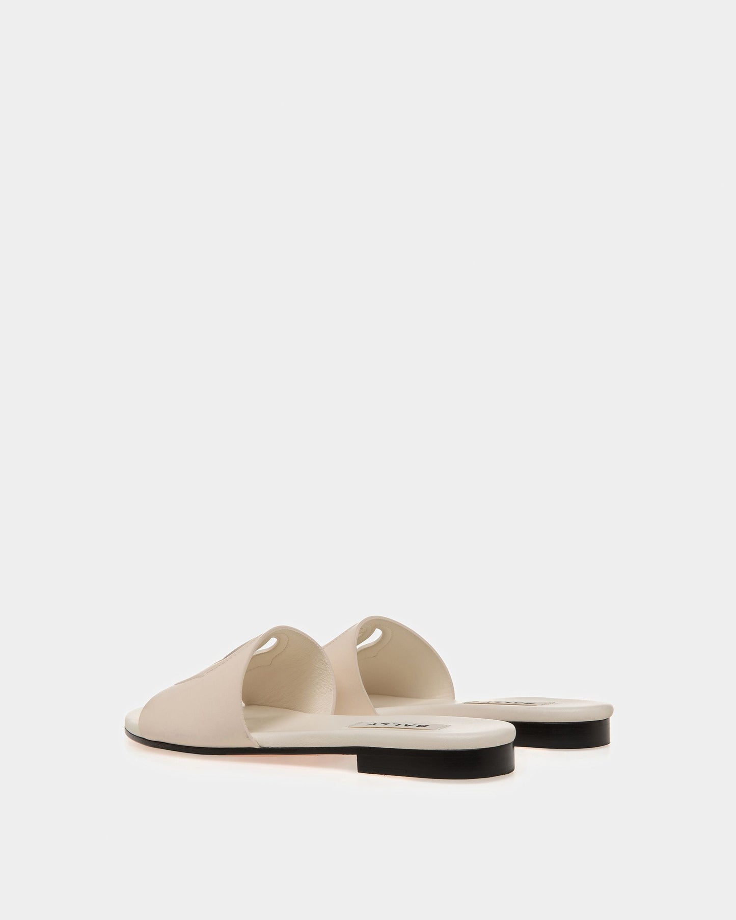 Goldie | Women's Sandals | Bone Leather | Bally | Still Life 3/4 Back