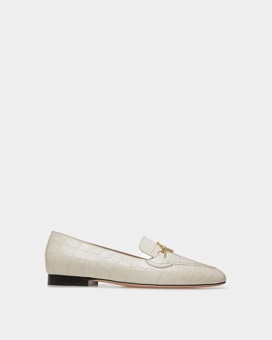 Obrien | Women's Loafers | Bone Leather | Bally | Still Life Side