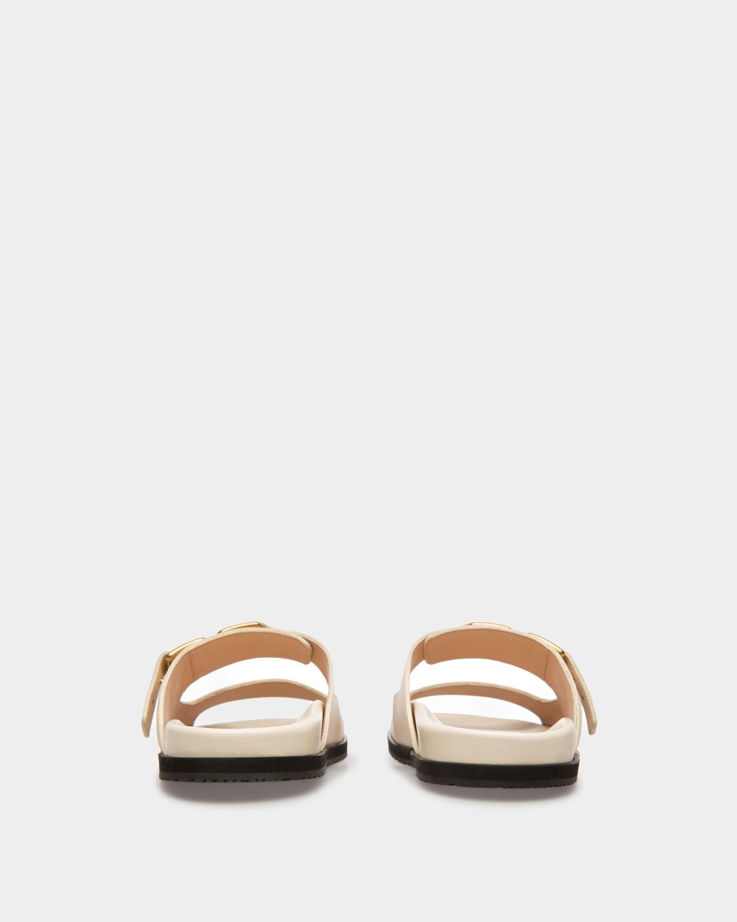 Emma Leather Sandals In Bone