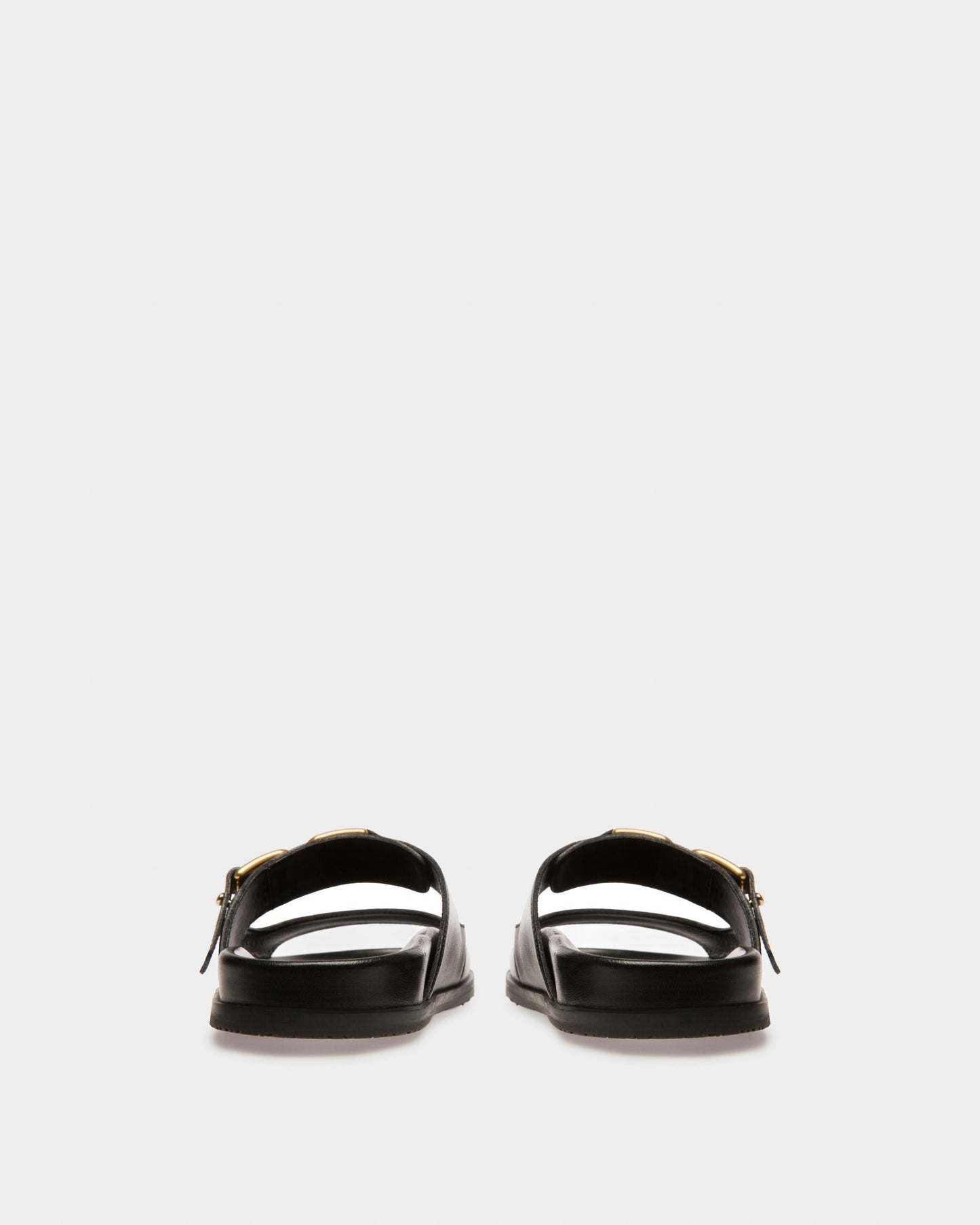 Emma Leather Sandals In Black