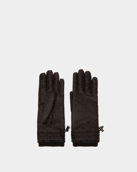 Recycled Polyster Gloves In Black