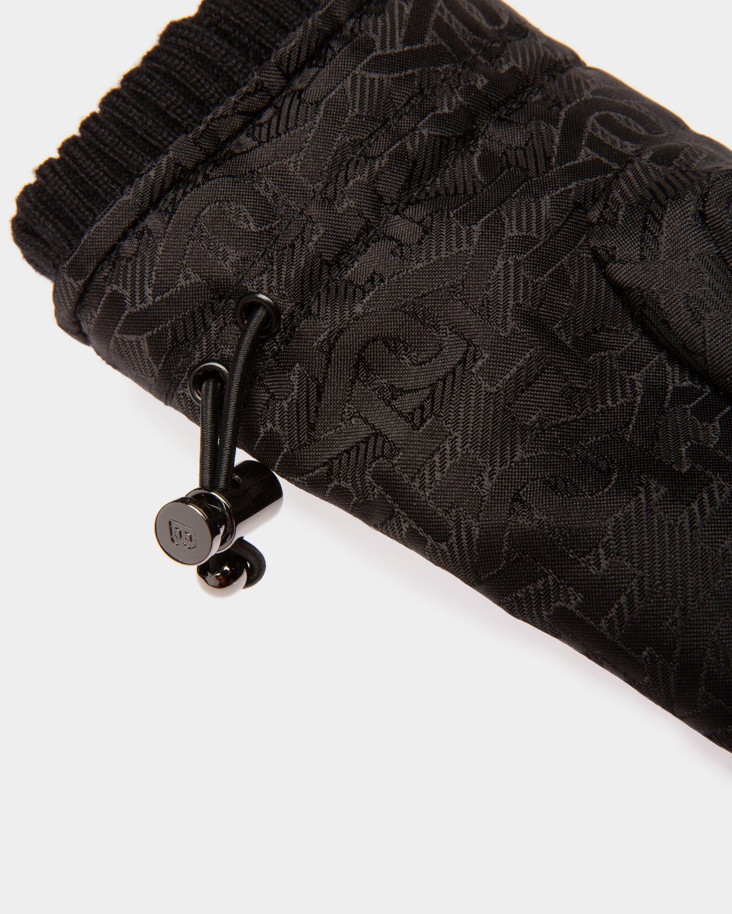 Recycled Polyster Gloves In Black