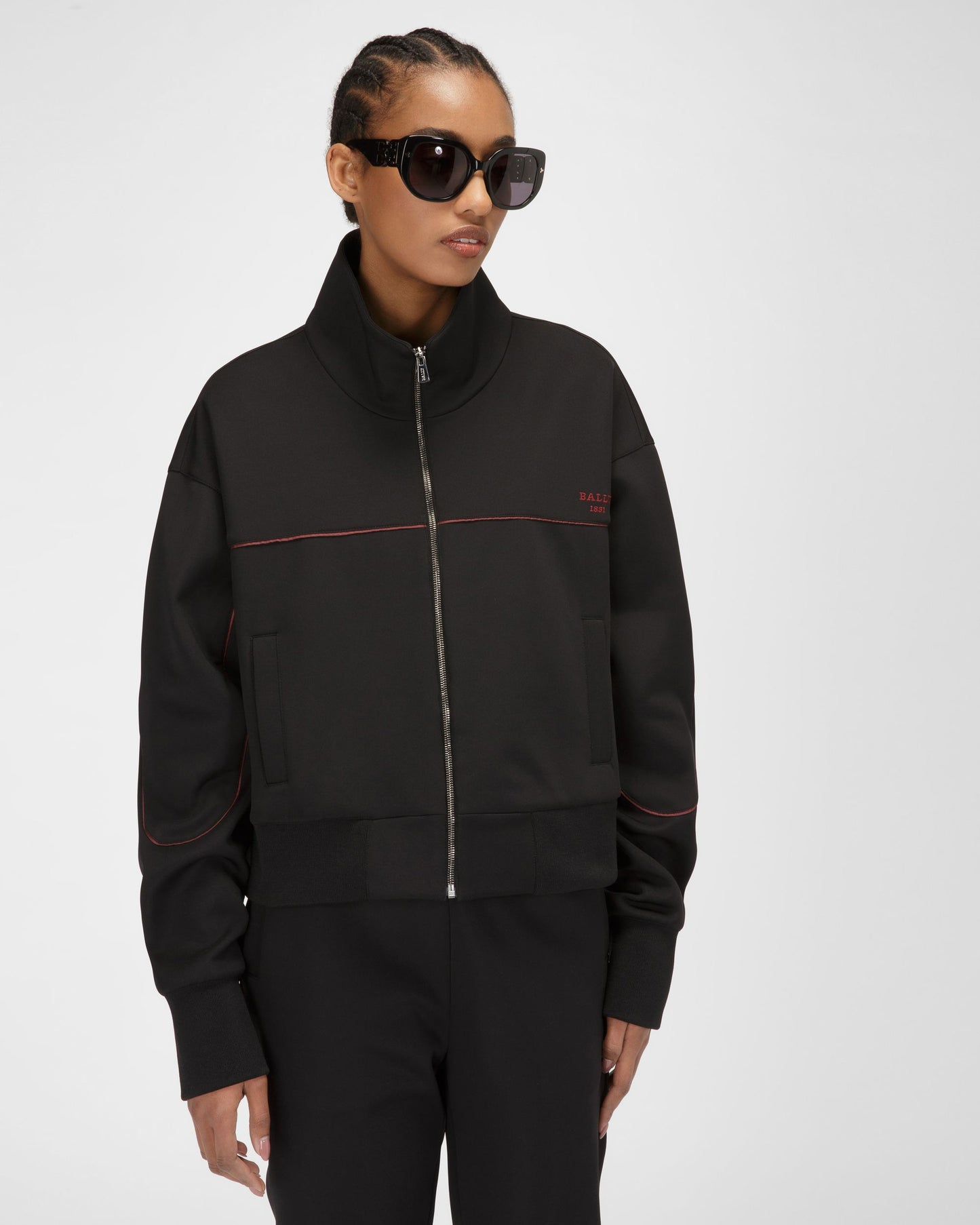 Polyester Mix Sweatshirt In Black