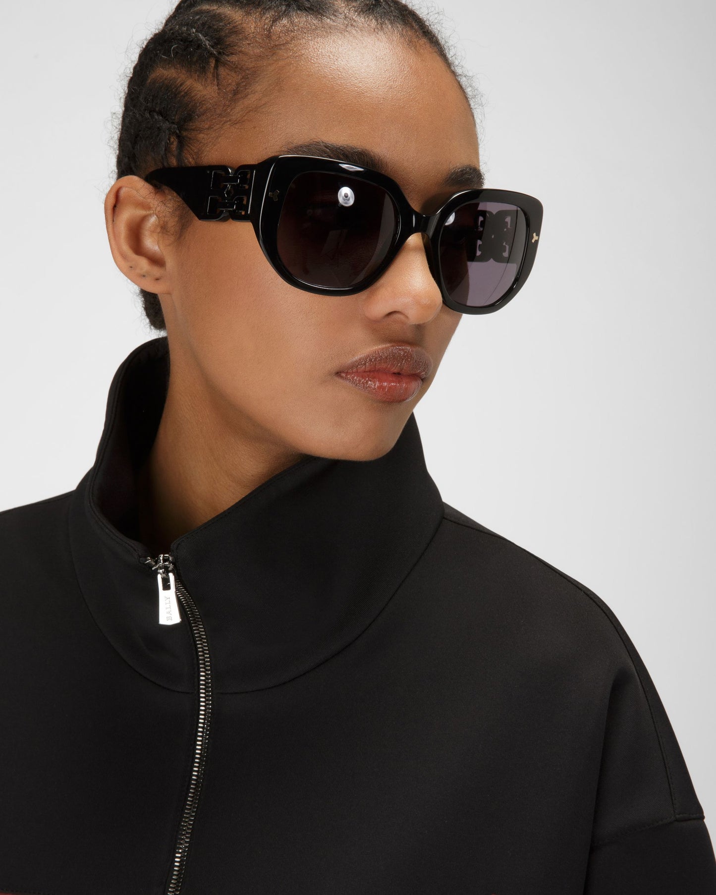 Polyester Mix Sweatshirt In Black