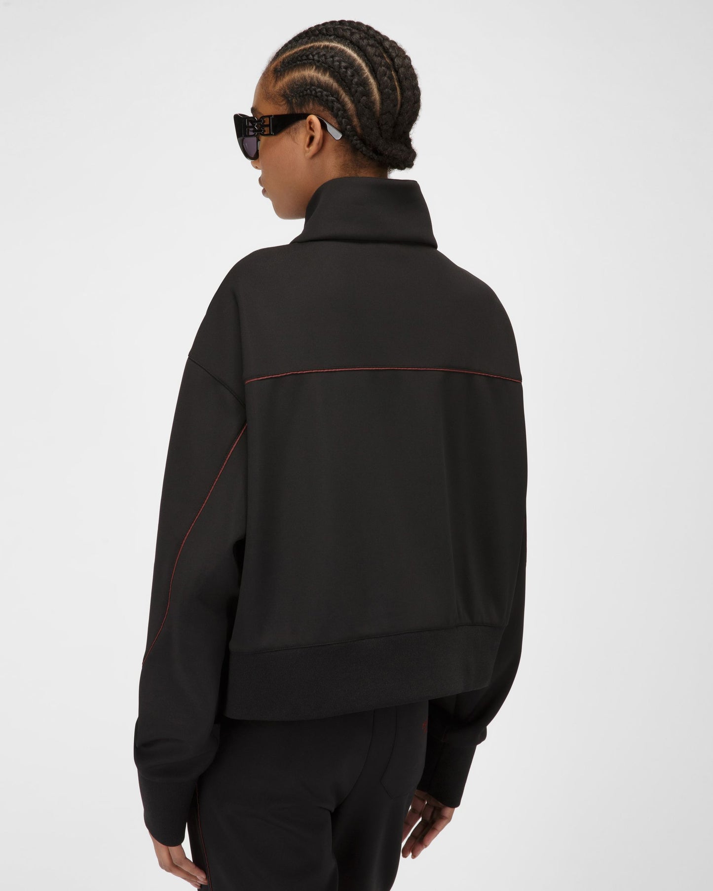 Polyester Mix Sweatshirt In Black