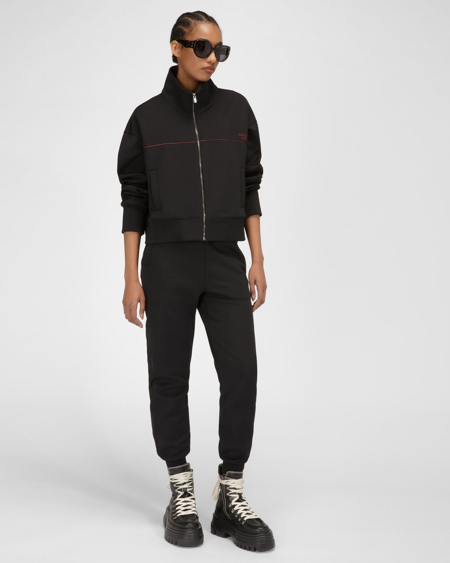 Polyester Mix Sweatshirt In Black