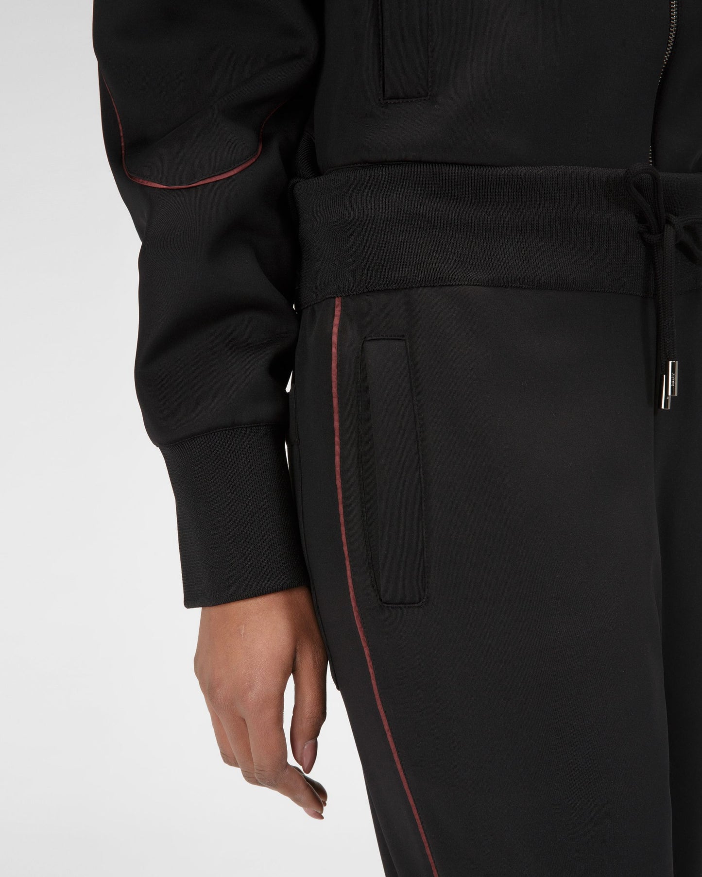 Polyester Mix Sweatpants In Black