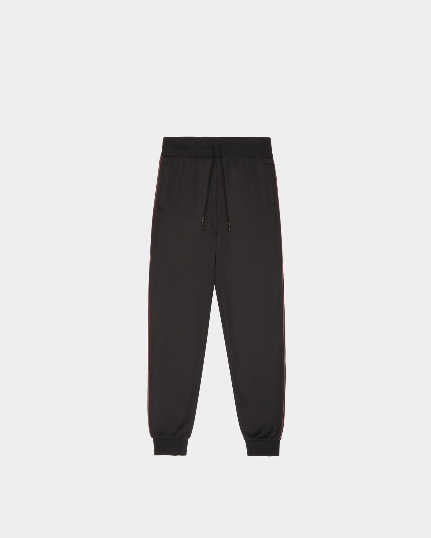 Polyester Mix Sweatpants In Black