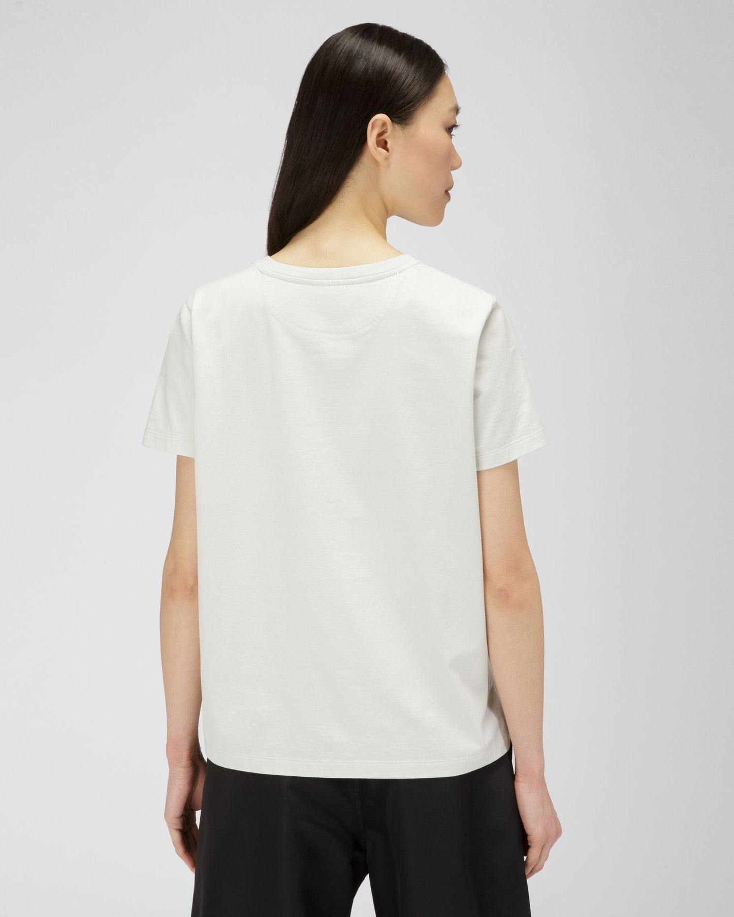 Cotton T-Shirt In Bone