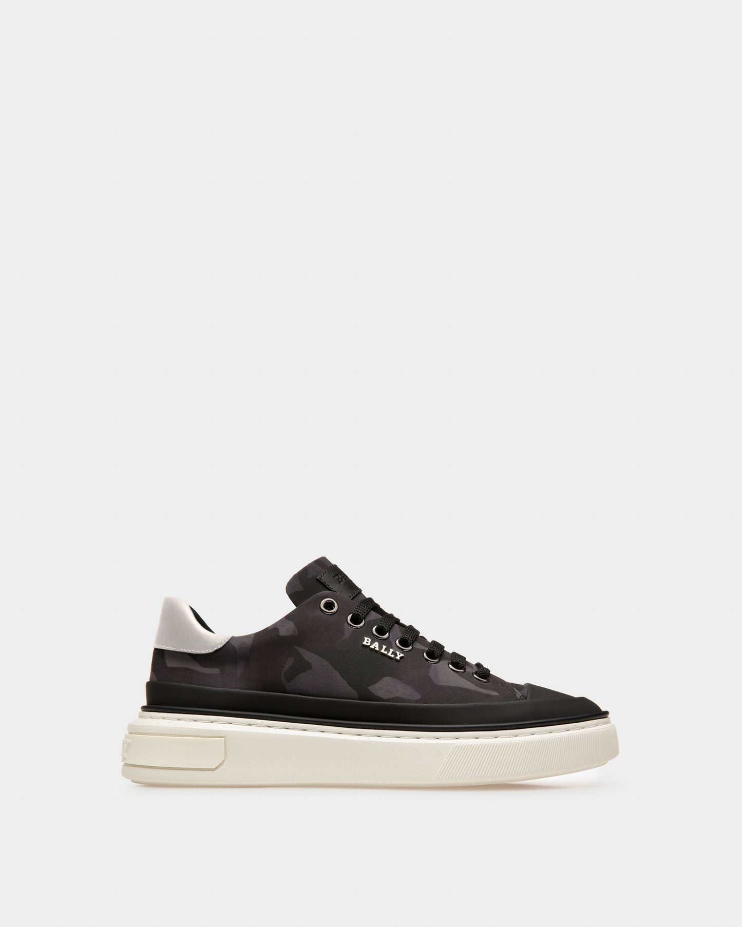 Maily Recycled Polyester And Leather Sneakers In Black