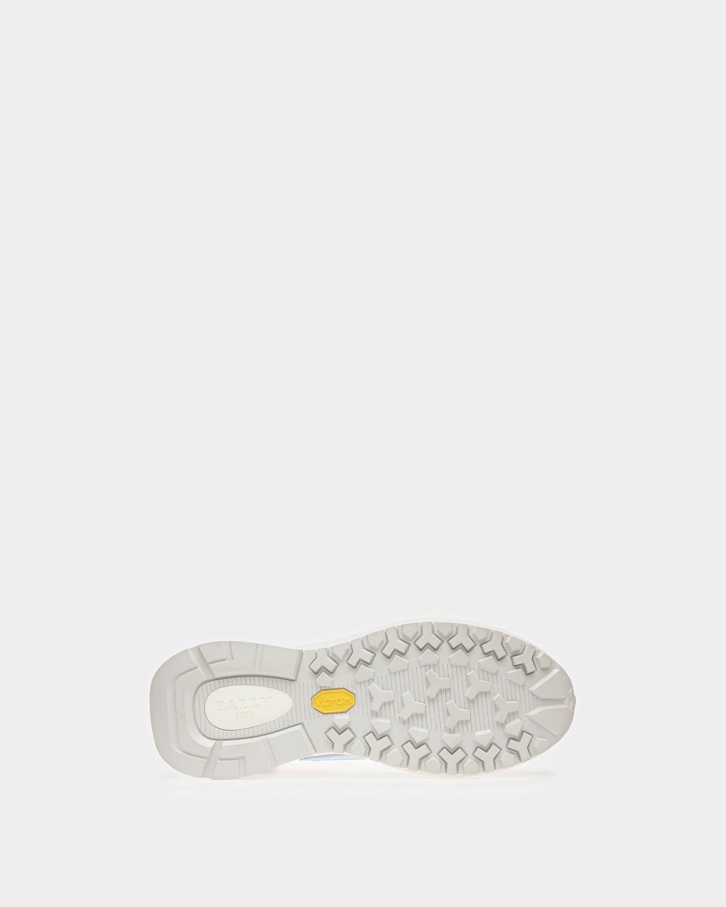 Darys Leather Sneakers In Light Blue And Light Beige
