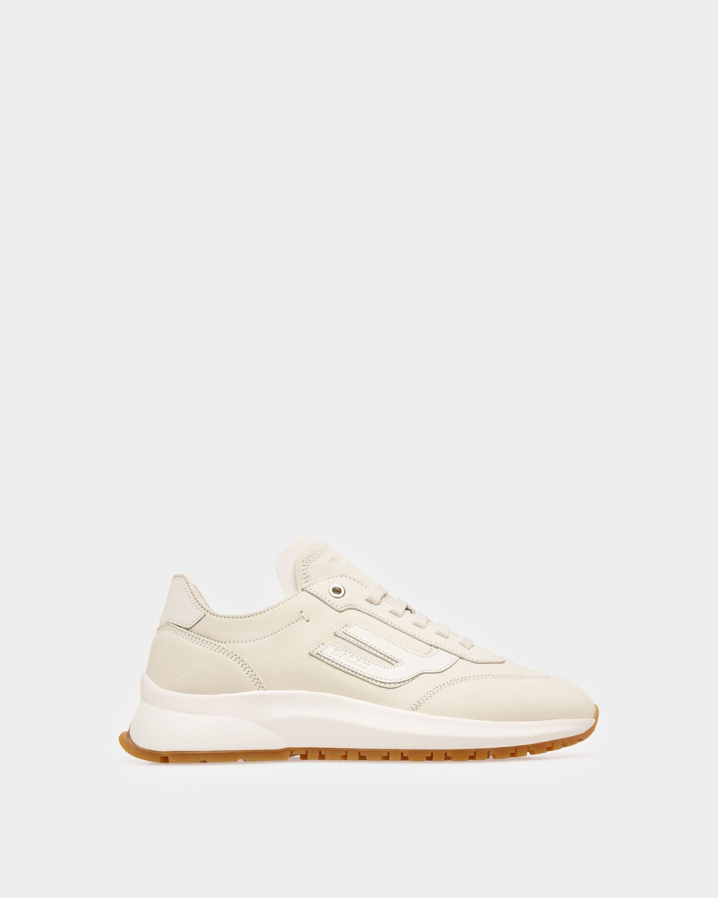 Demyl Leather Sneakers In Denty White & White