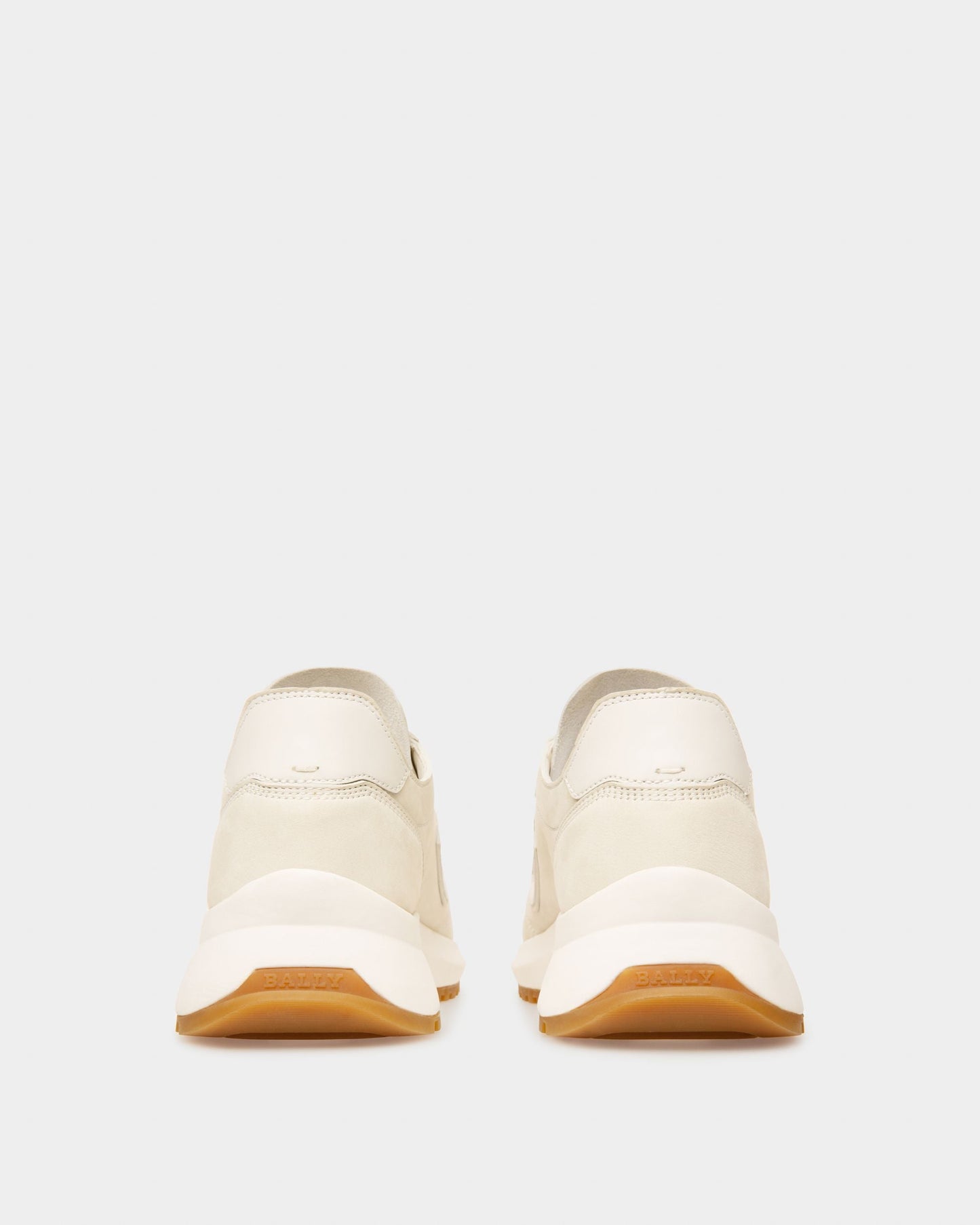 Demyl Leather Sneakers In Denty White & White