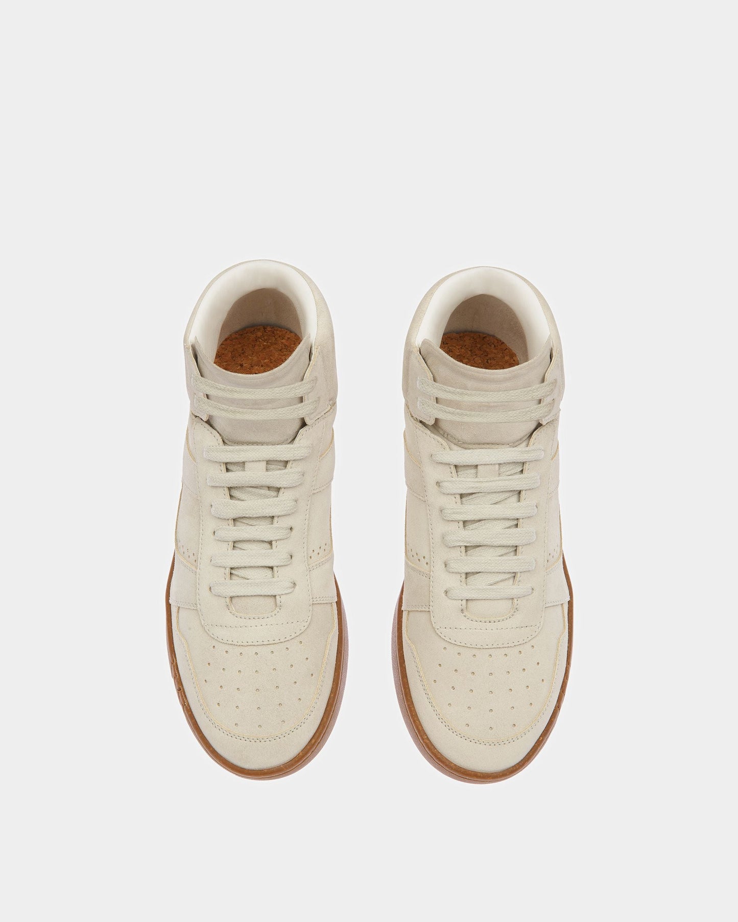 Wiggles Leather Sneakers In Dusty White