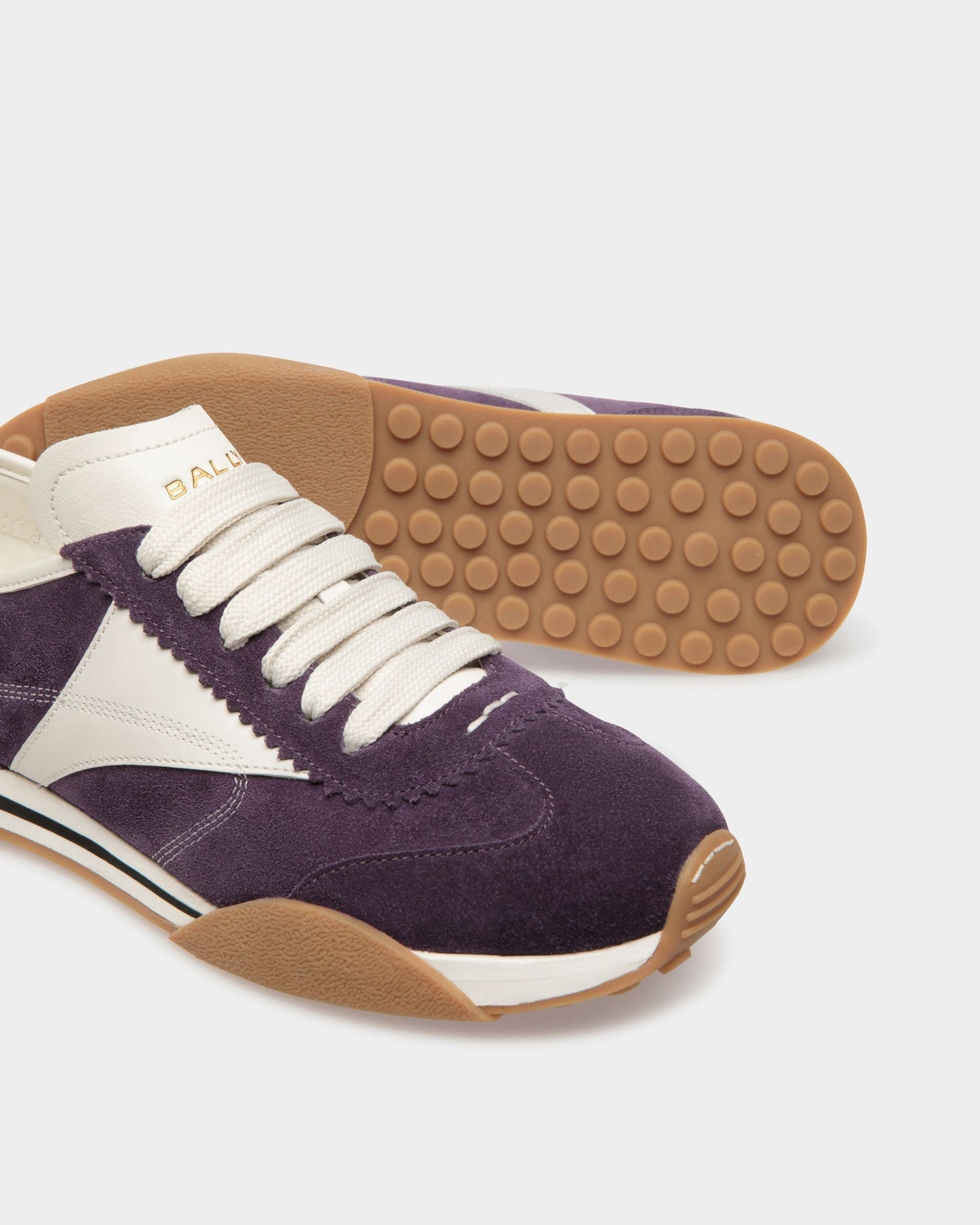 Sonney | Women's Sneakers | Orchid And White Leather | Bally | Still Life Below
