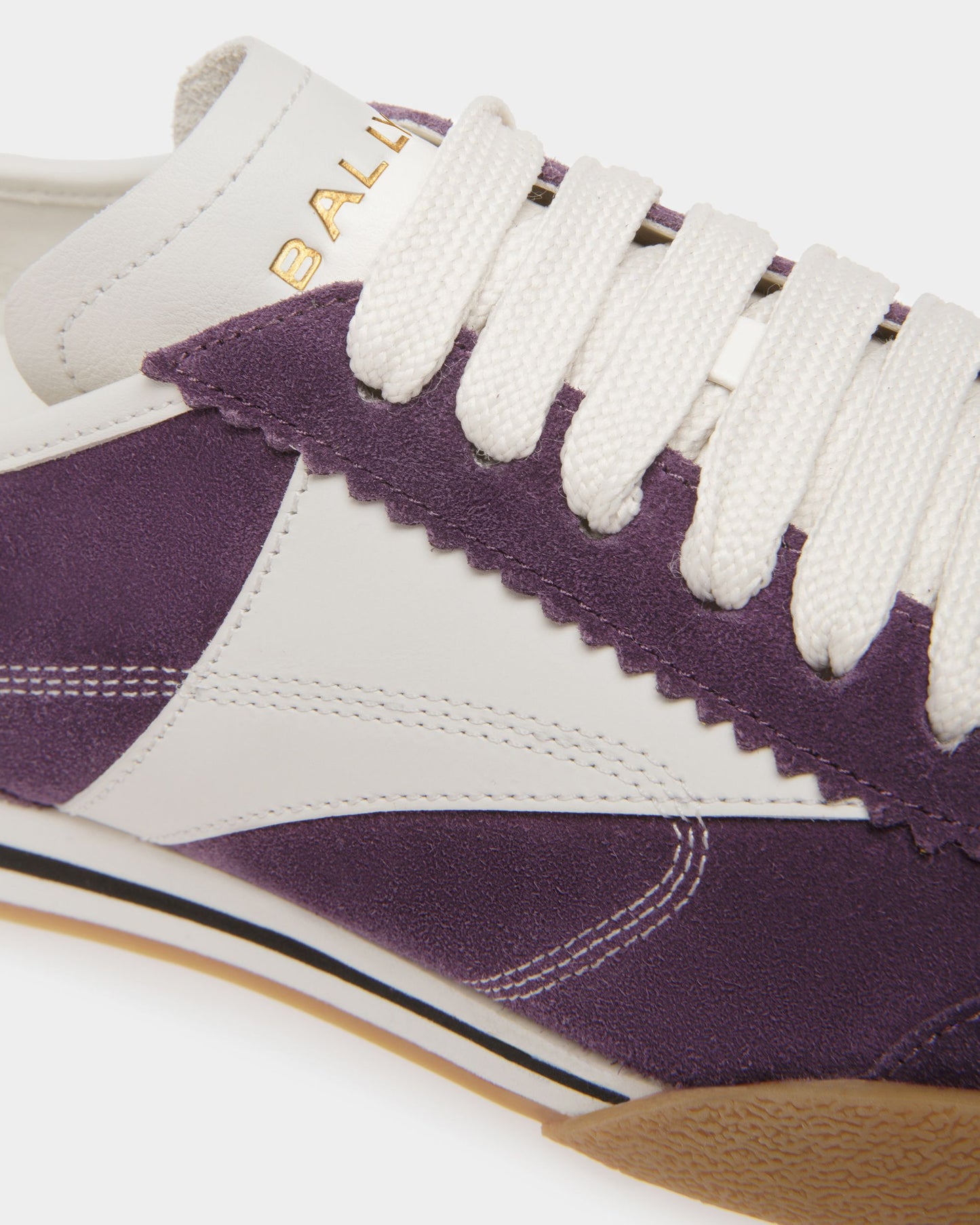 Sonney | Women's Sneakers | Orchid And White Leather | Bally | Still Life Detail