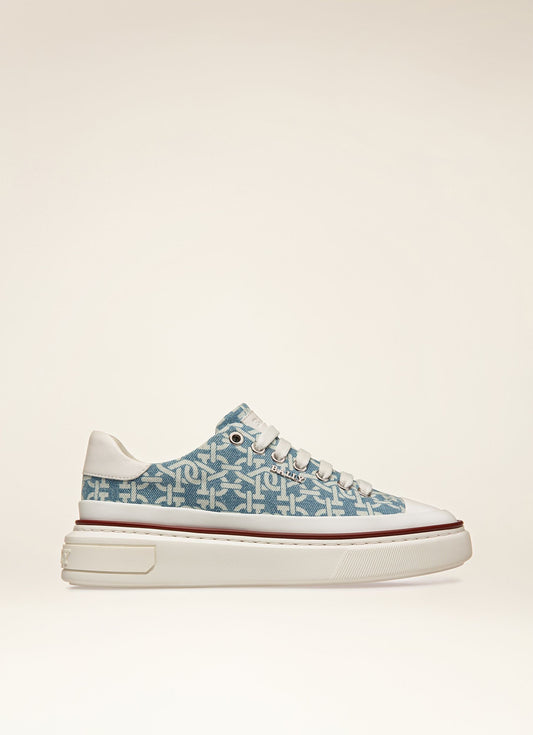 Maily Organic Cotton Denim Sneakers In Blue