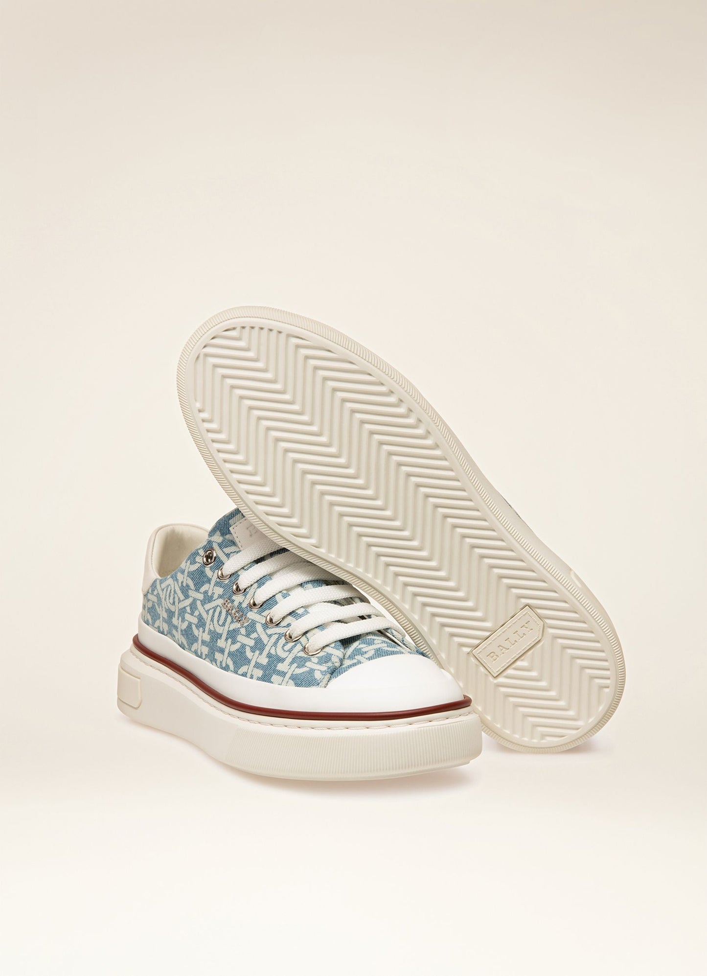 Maily Organic Cotton Denim Sneakers In Blue
