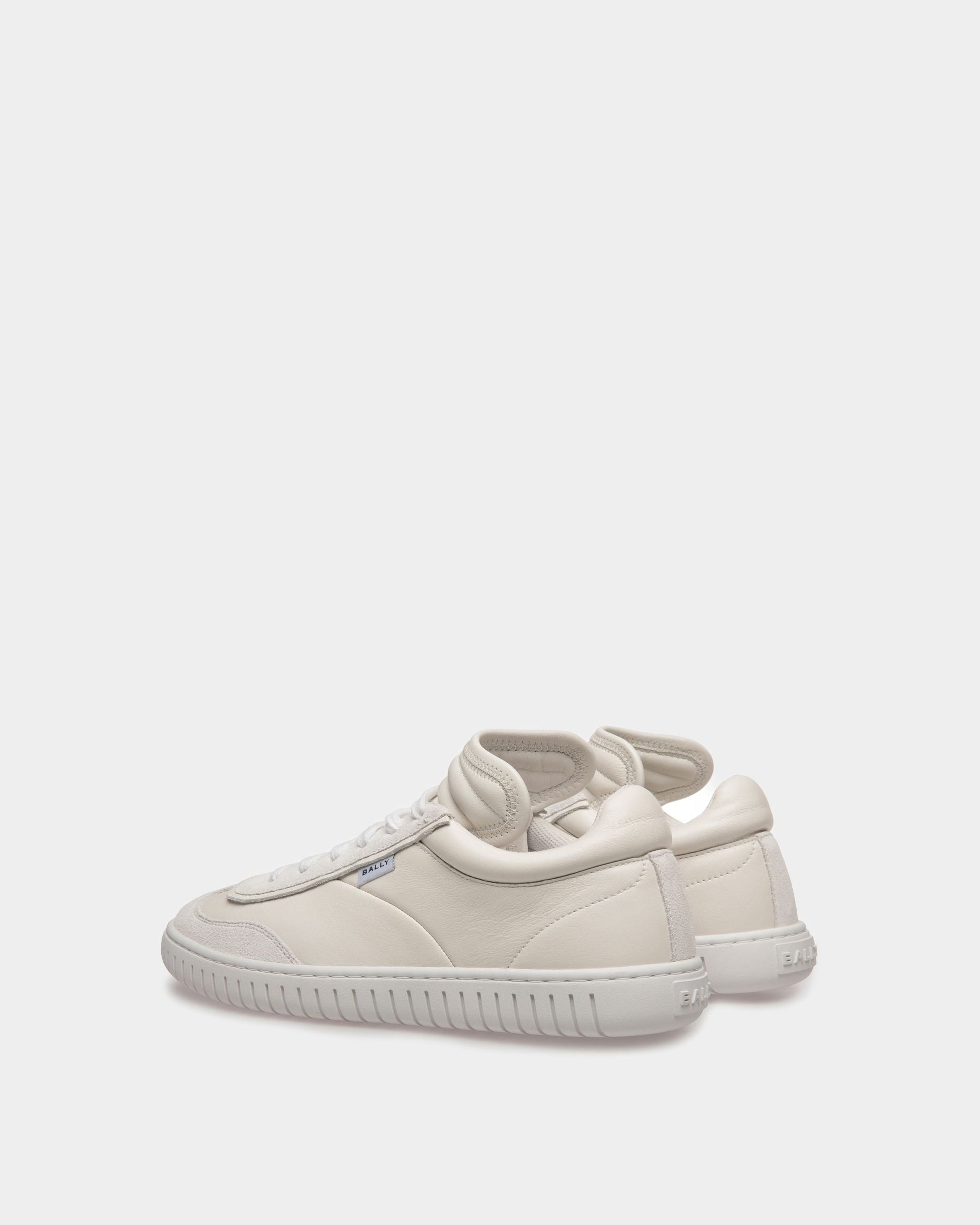 Parrel | Women's Sneakers | White Leather | Bally | Still Life 3/4 Back