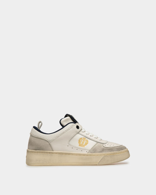 Riweira | Women's Sneakers | Dusty White And Midnight Leather | Bally | Still Life Side