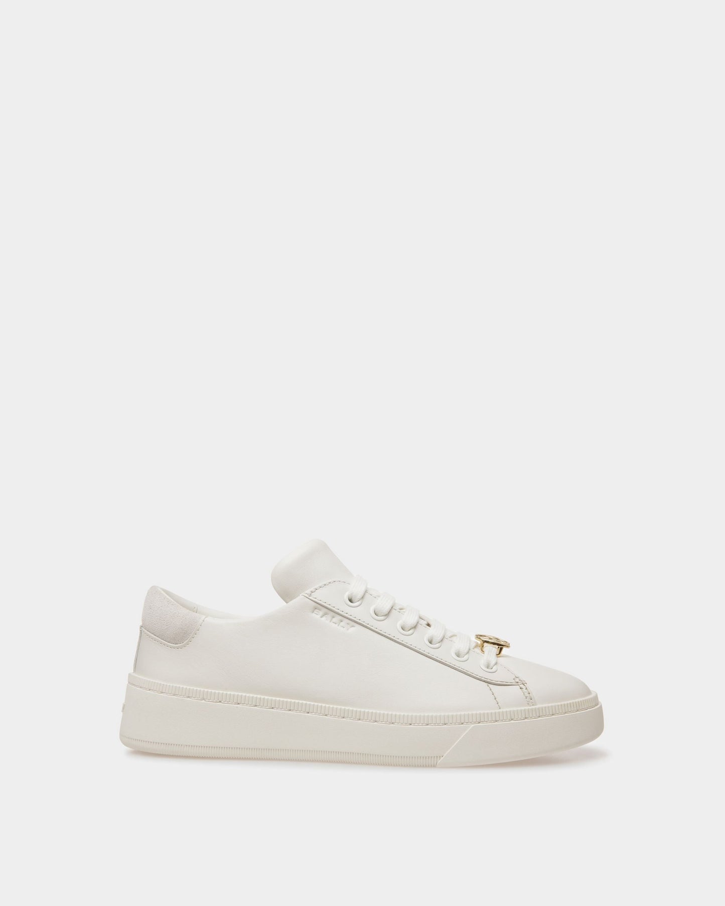 Ryver | Women's Sneakers | White Leather | Bally | Still Life Side