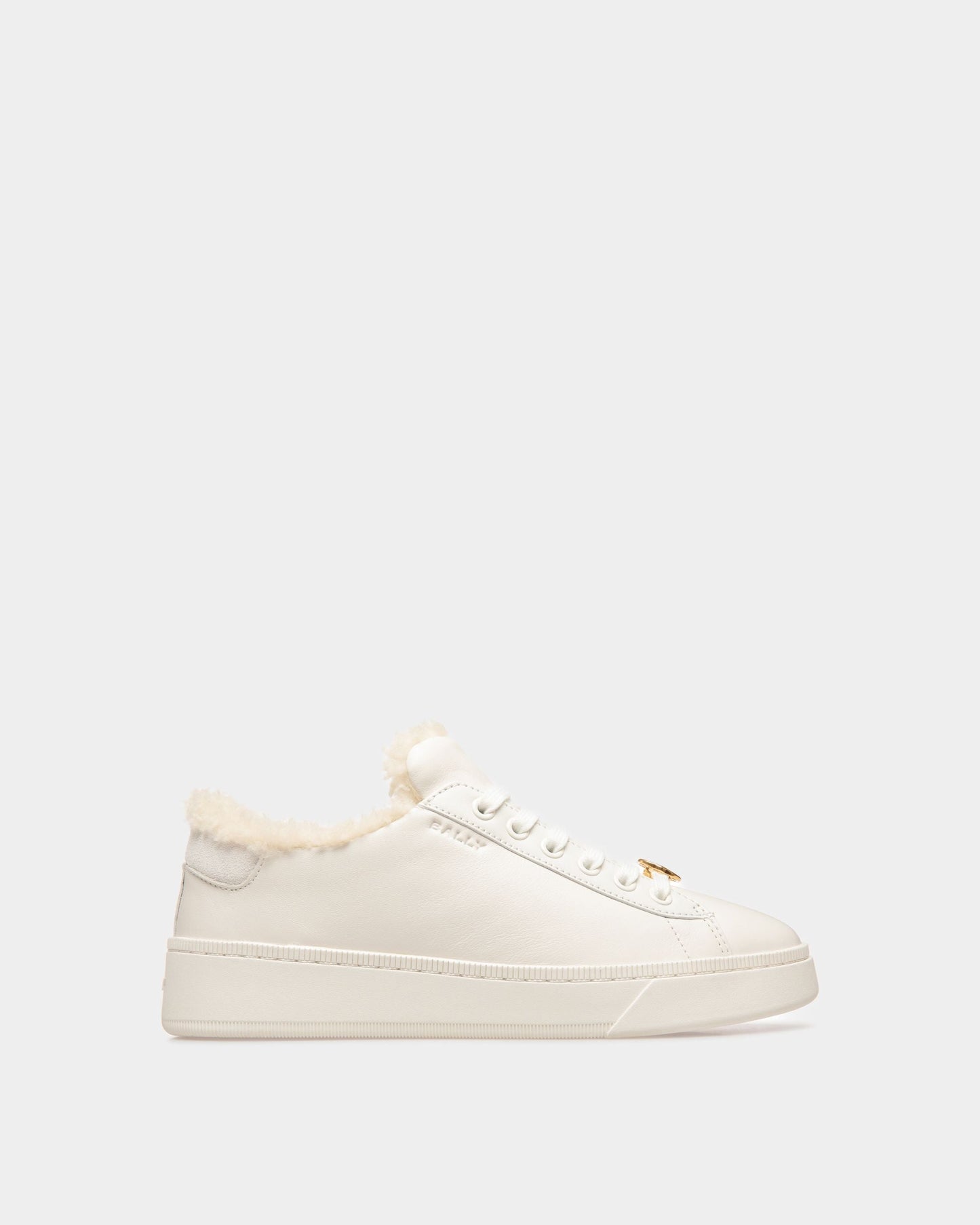 Ryver | Women's Sneakers | White Leather | Bally | Still Life Side