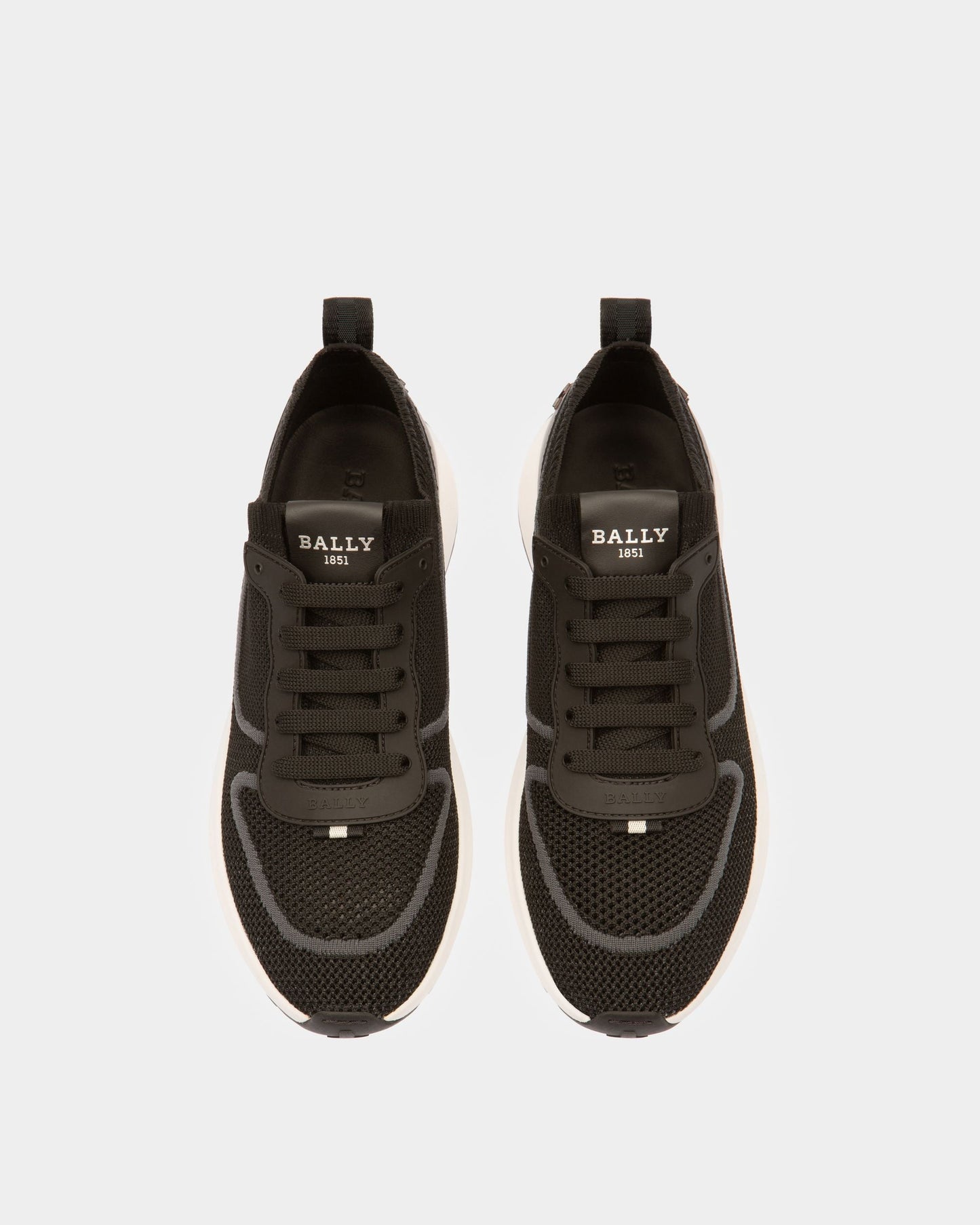 Davyn Polyester Mix Sneakers In Black