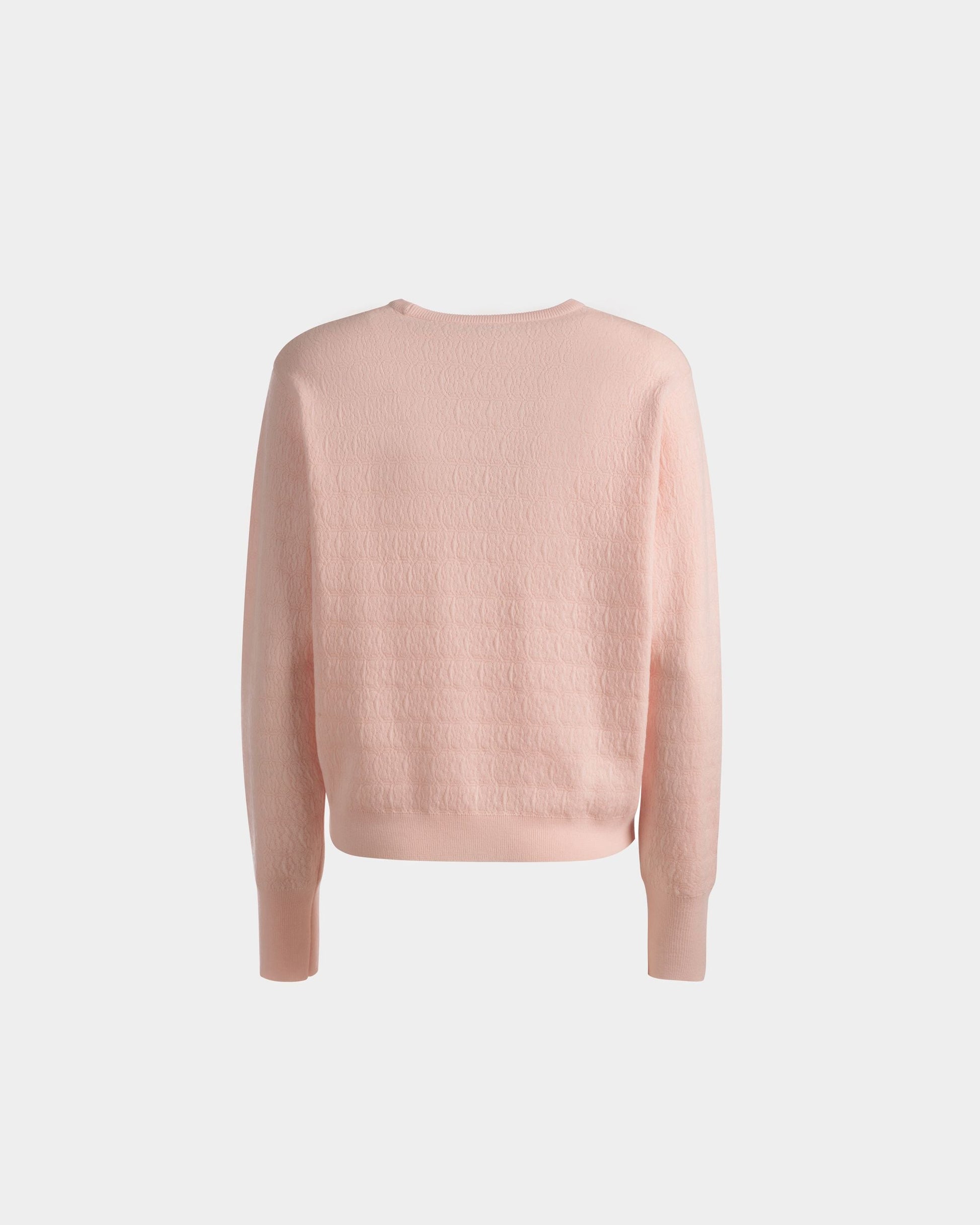Crew Neck Sweater | Women's Sweater | Dusty Petal Wool | Bally | Still Life Back