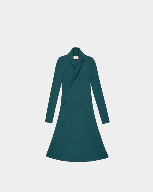 Wool Dress In Green