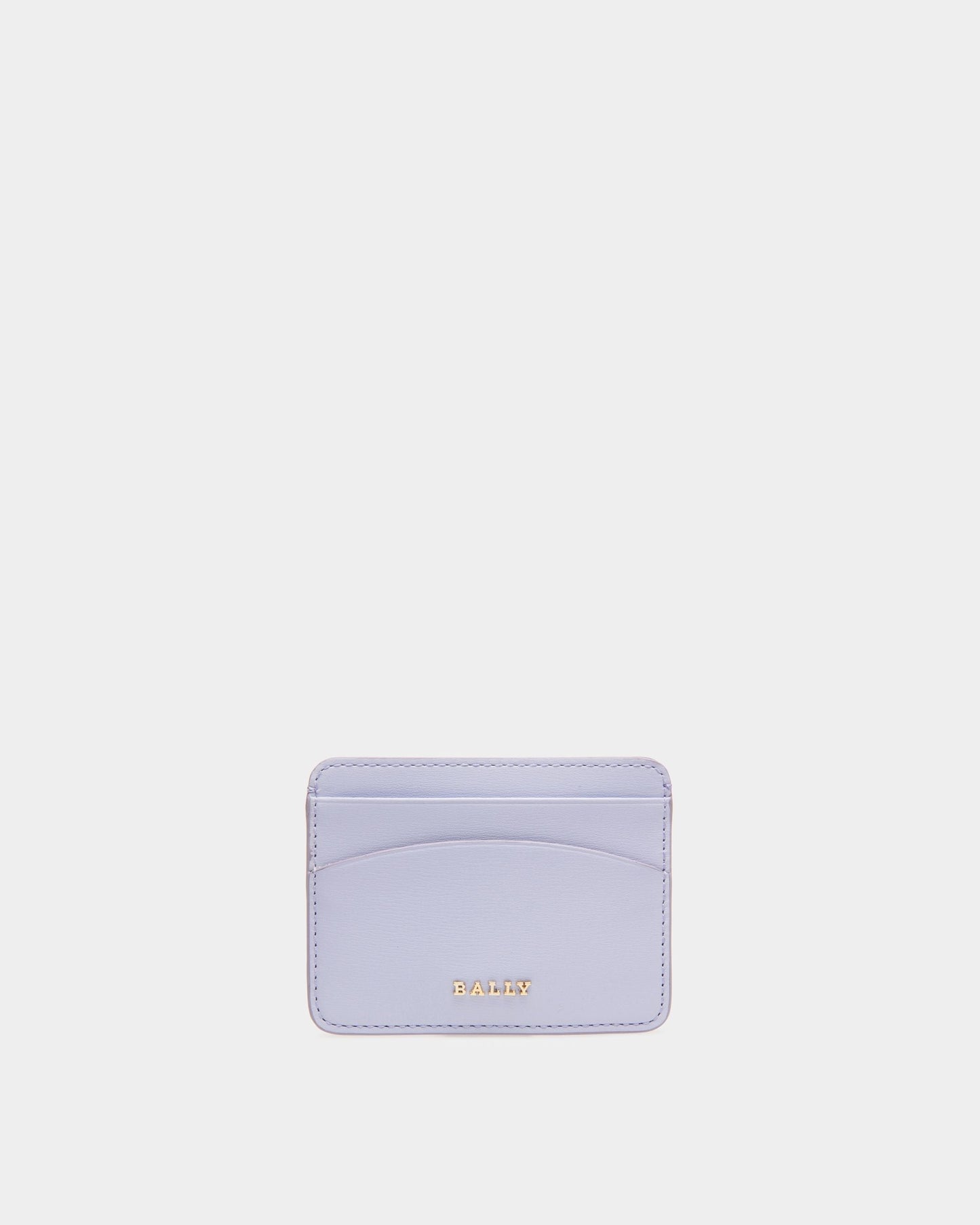 Lexye Leather Card Holder In Lilac